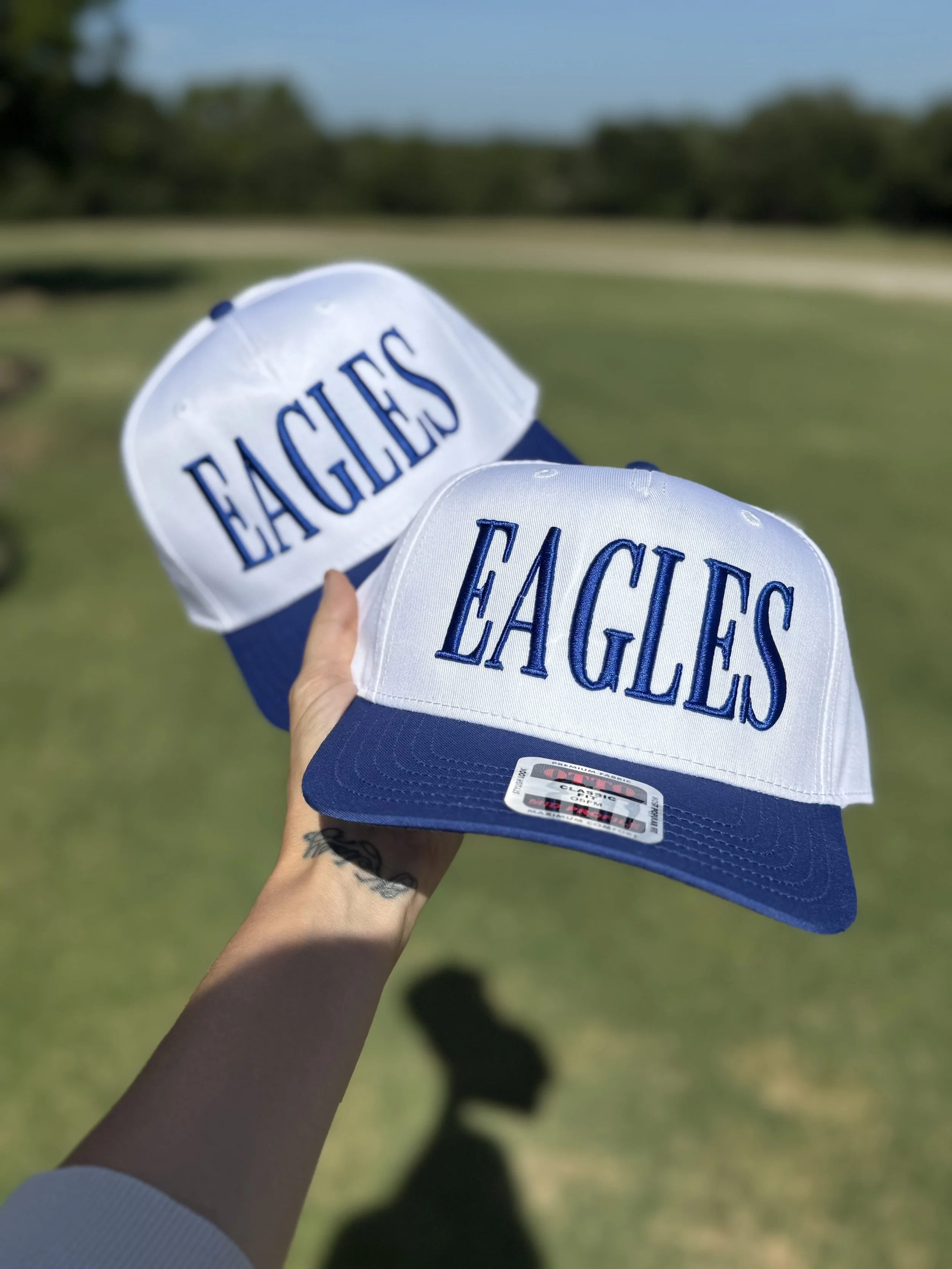 Eagles 3d Puff Embroidered Trucker