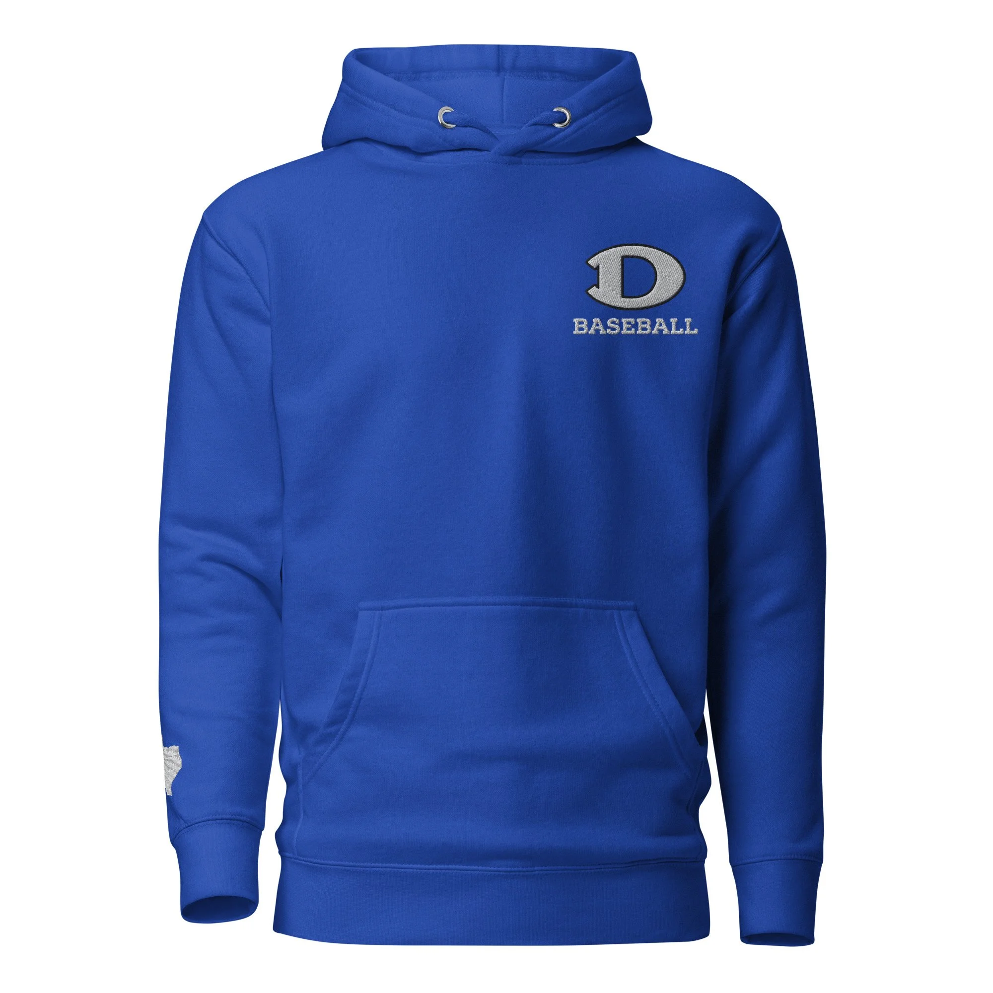 Embroidered D Baseball Hoodie- Cotton Heritage
