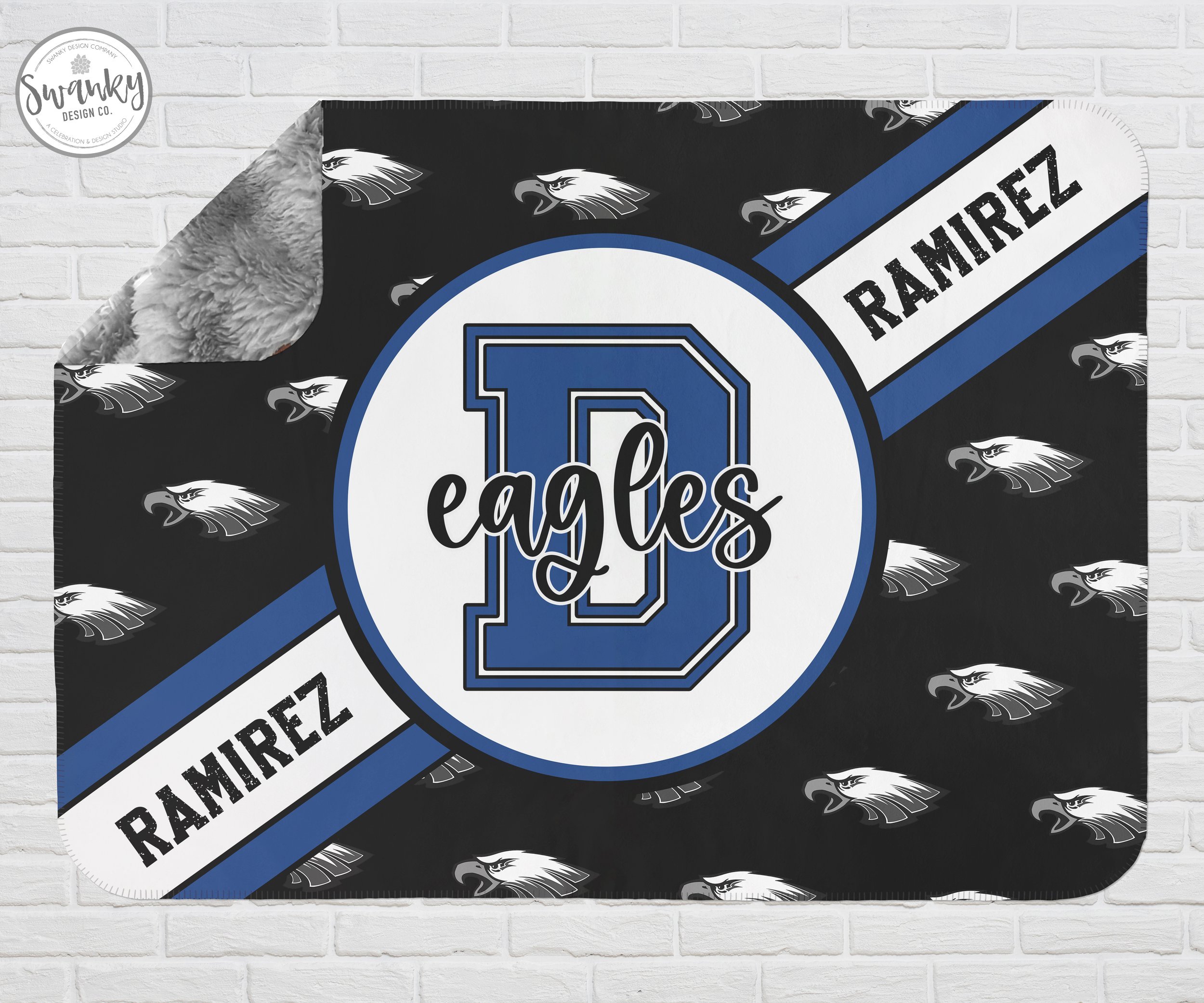 Decatur Eagles Sherpa Blanket