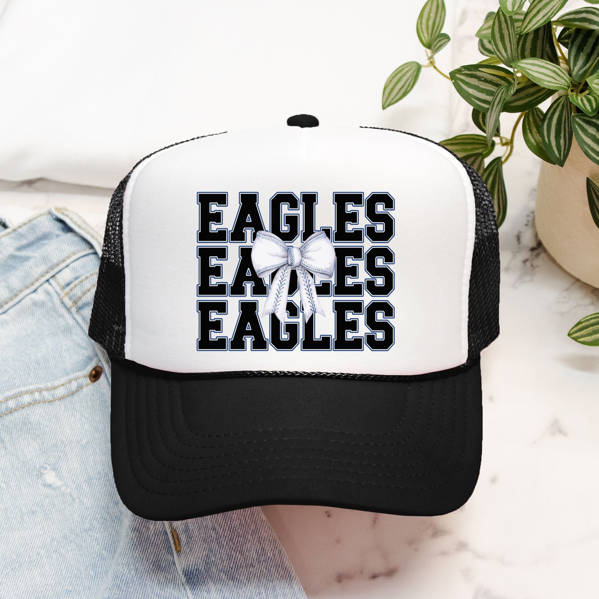 Eagle Baseball Bow Trucker Hat