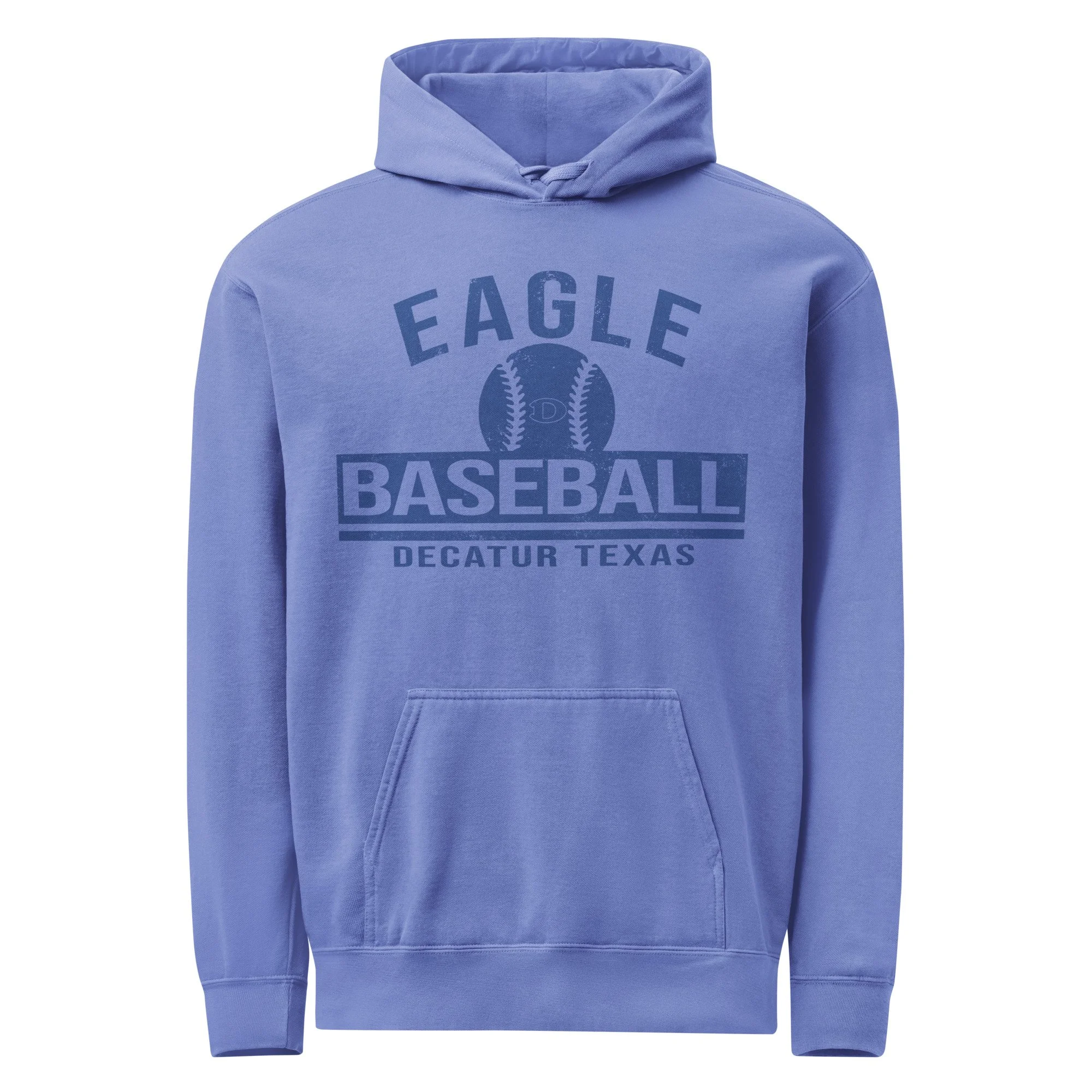 Eagle Baseball Hoodie-Comfort Colors