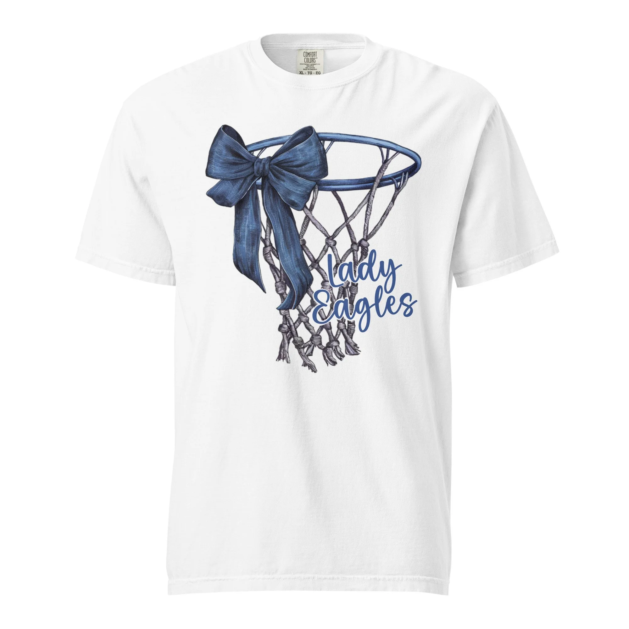 Lady Eagles Bow T-Shirt- Comfort Colors