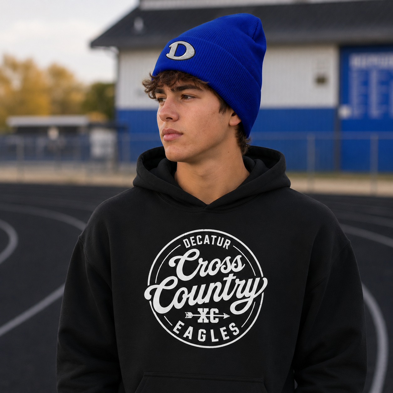 Embroidered D Logo Beanie