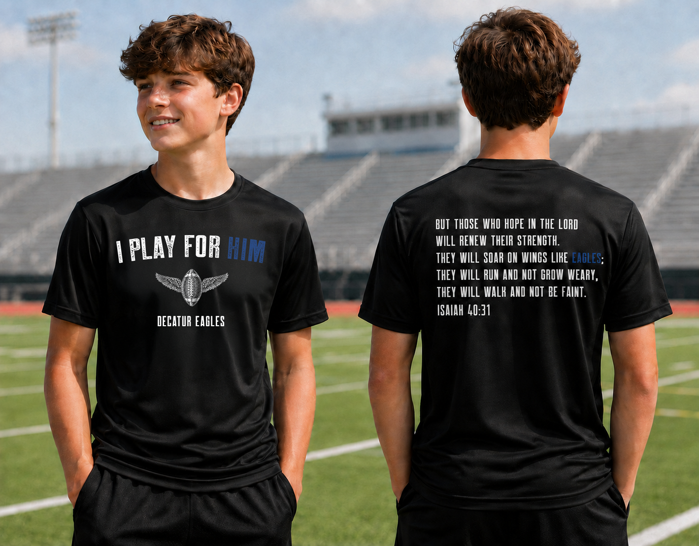 I play for HIM Football Shirt