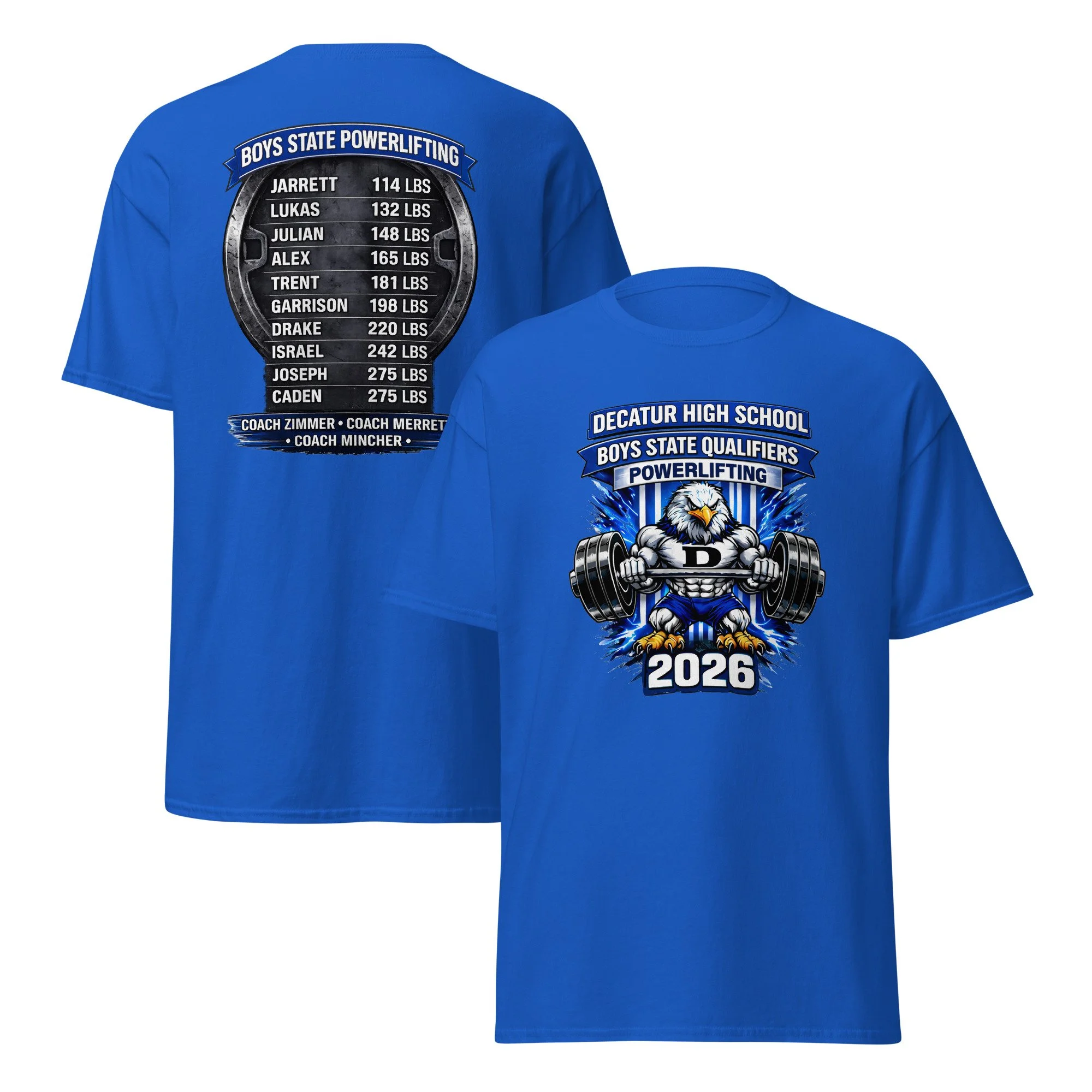 Youth Sizes- BOYS Powerlifting State Qualifers