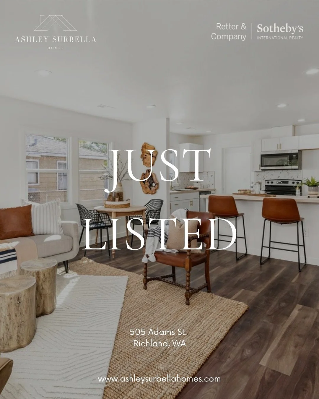 Just Listed in Richland! 

505 Adams St. 

3 bed | 1 bath | 1152 SF

Offered at $364,900 

Step inside this beautifully renovated single-level home featuring 3 bedrooms and 1 bathroom, where bright, open living spaces and abundant natural light creat