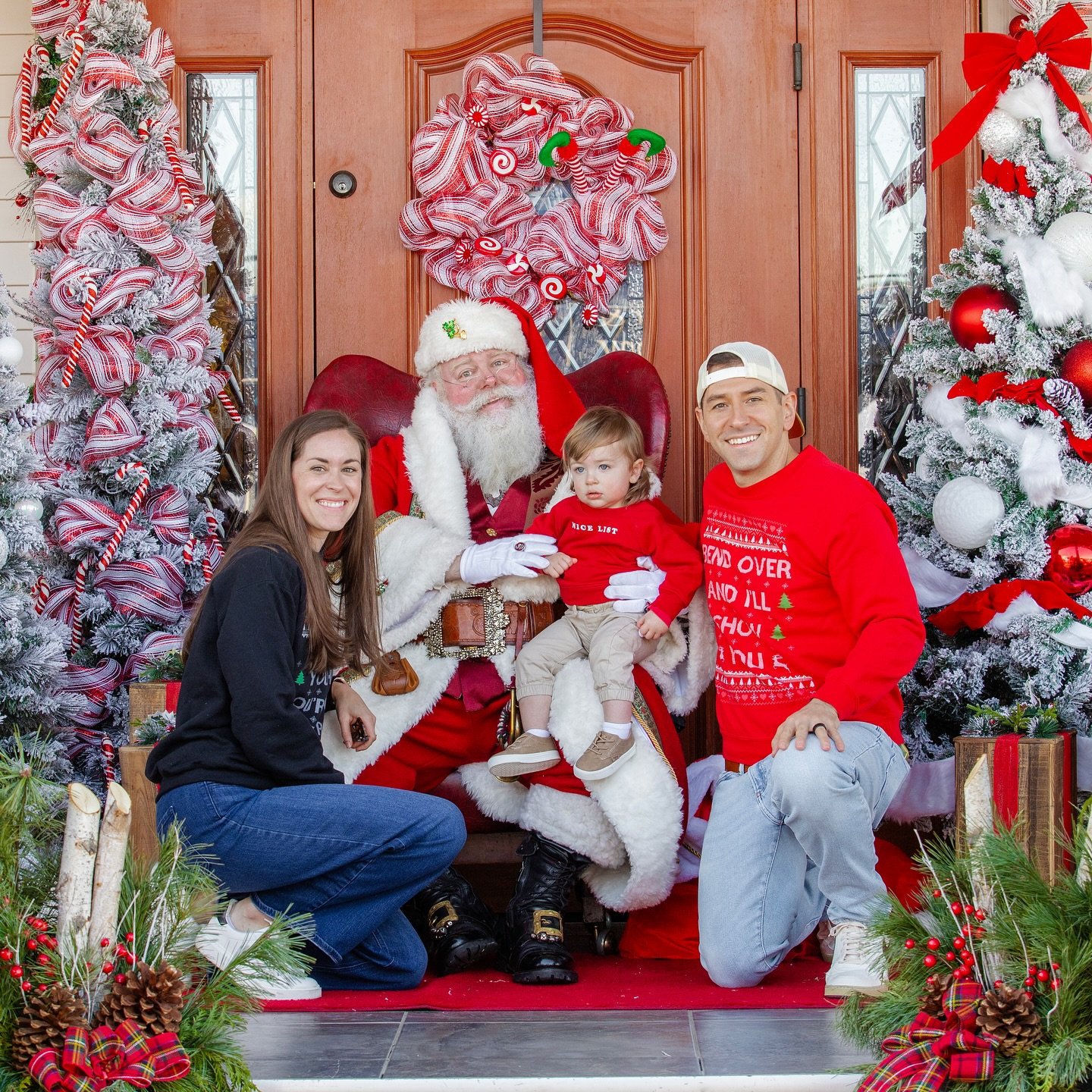 No tears, but definitely not impressed by his first meeting with Mr. Claus 😅🎅 So grateful my brokerage always hosts these events for our community and amazing clients. An unusually warm day, but the perfect way to kick off the holiday spirit!