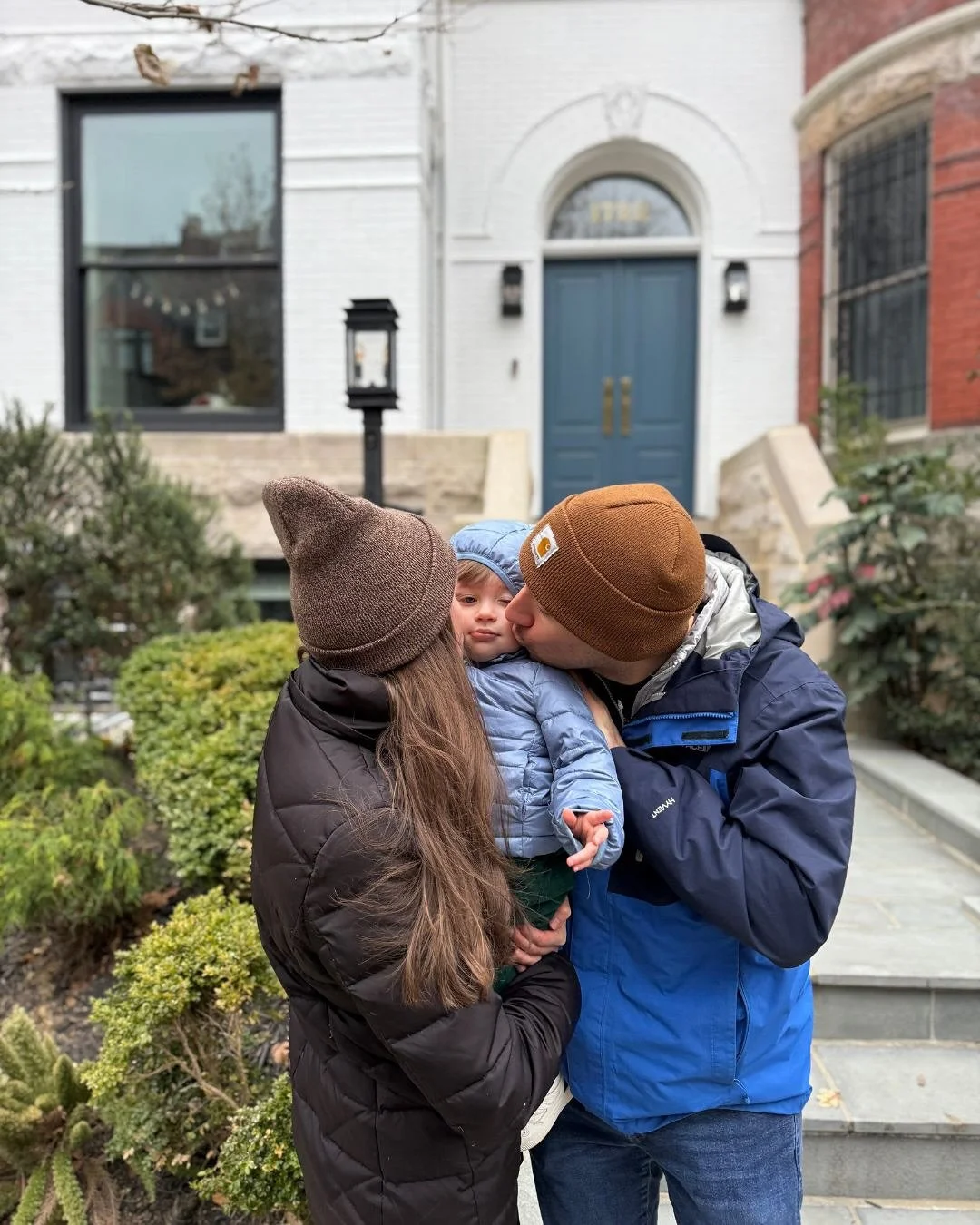 A cold, freezing January day. A small wedding with big meaning. Married in house #1722 on 1.7.22, in the city we met, at the home we met in, surrounded by family, friends, honking cars, and neighbors who showed up with champagne.

Because home isn&rs