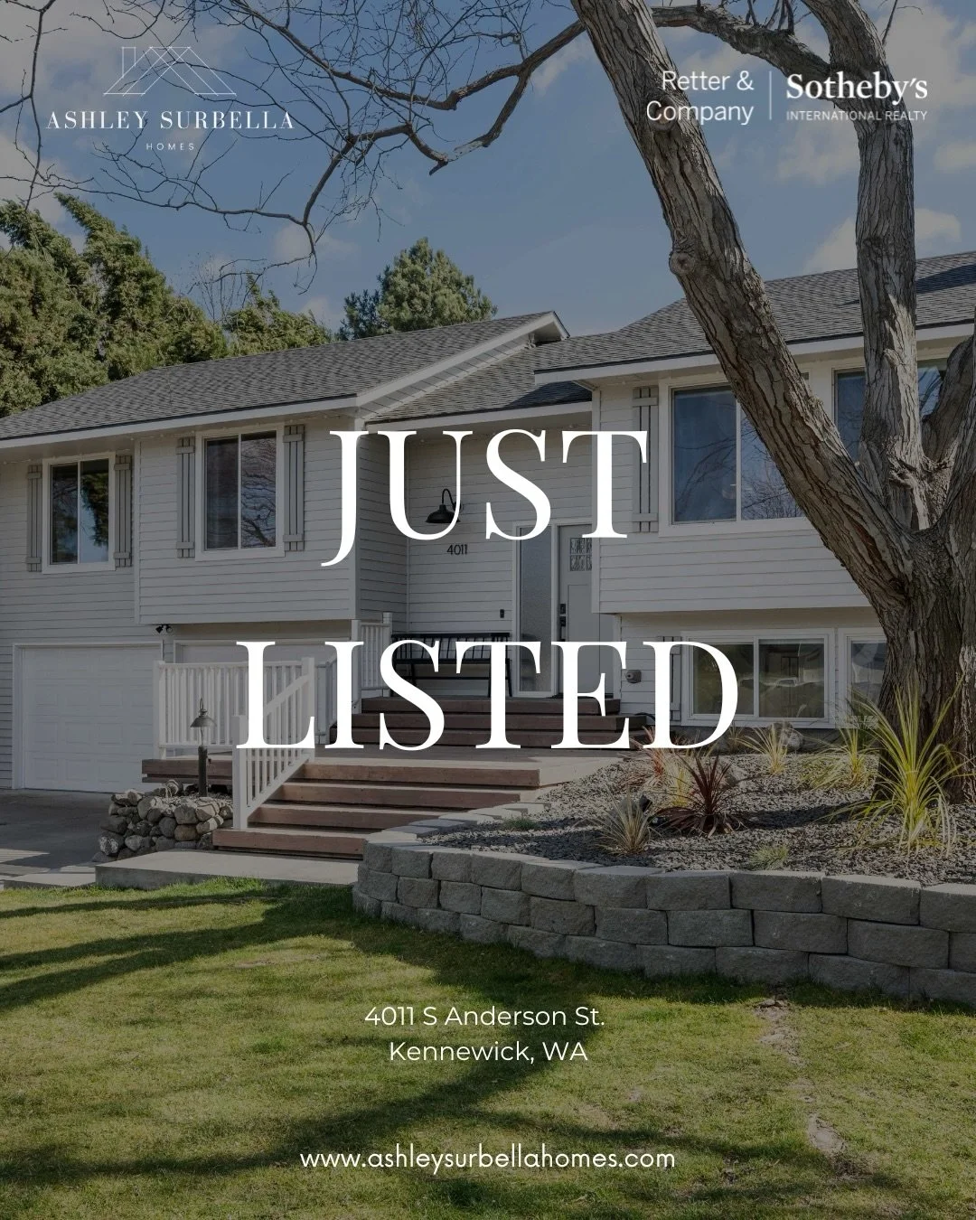 Just Listed in Kennewick! 

4011 S Anderson St. 

4 bed | 2.5 bath 

Offered at $509,000

A hidden gem in Ohrt&rsquo;s Addition! 

This beautifully updated home sits on a meticulously landscaped nearly third-acre lot and features:

&bull; New roof + 