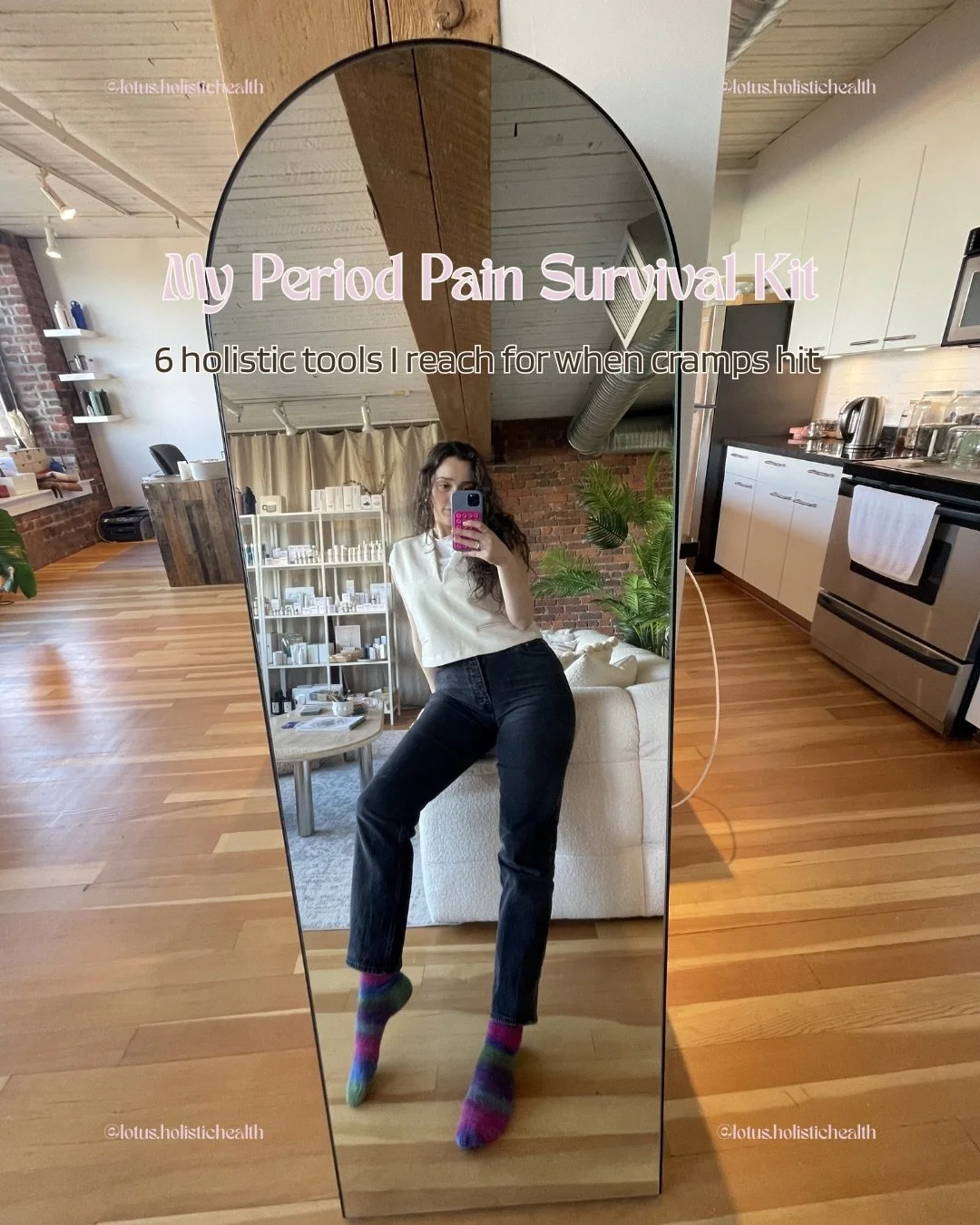 because sometimes your uterus chooses violence 🫠

This post is your in-the-moment support,
the things i actually reach for when cramps hit 🍵

But the long-term goal?
Less pain, more ease, better cycles overall 🔄

If you need a full survival kit ev