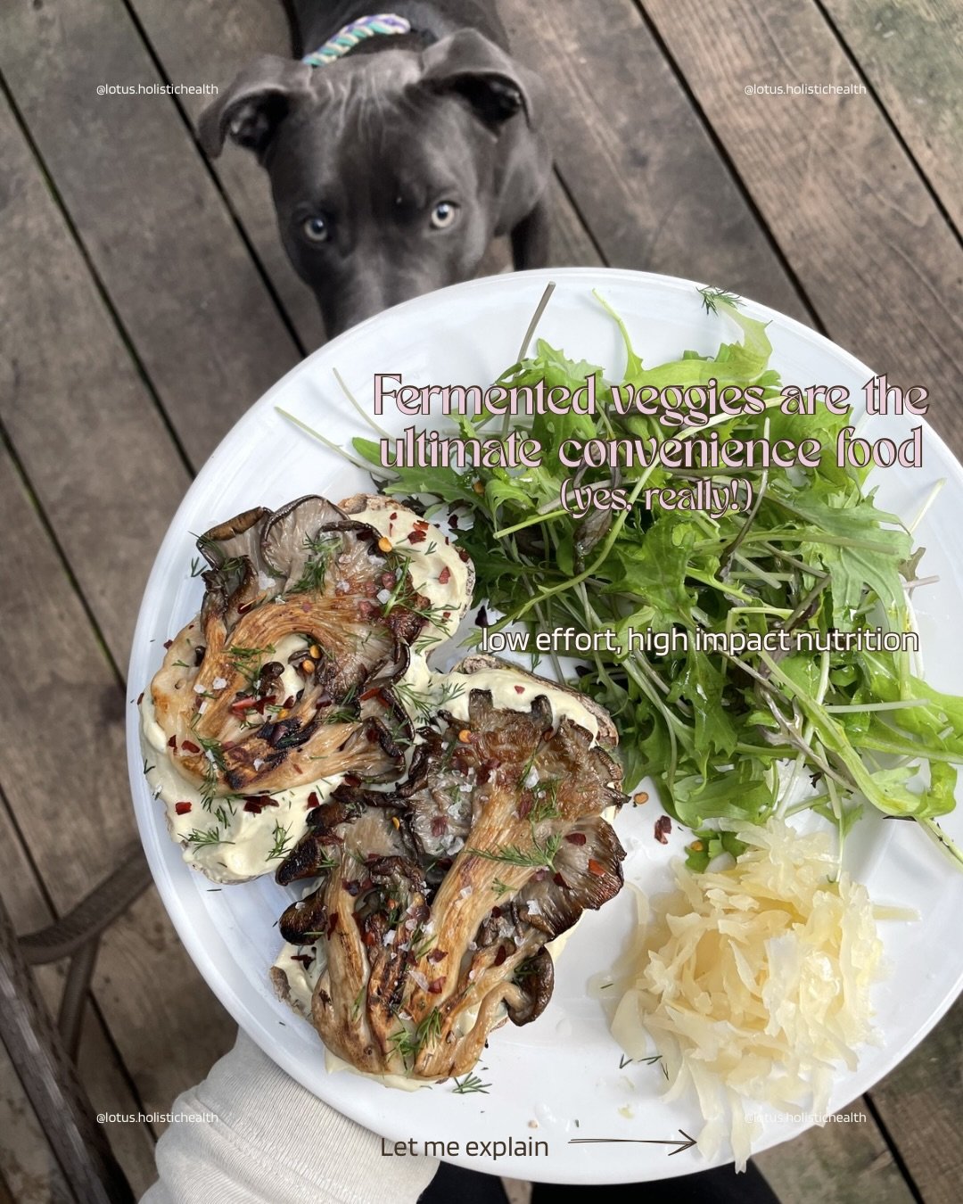 Hot take: fermented veggies are elite convenience foods 👀

No cooking
No chopping
Long-lasting
Easy to keep on hand
Flavourful
Gut-friendly
And surprisingly impactful for something so simple

I think wellness gets easier when we stop chasing perfect