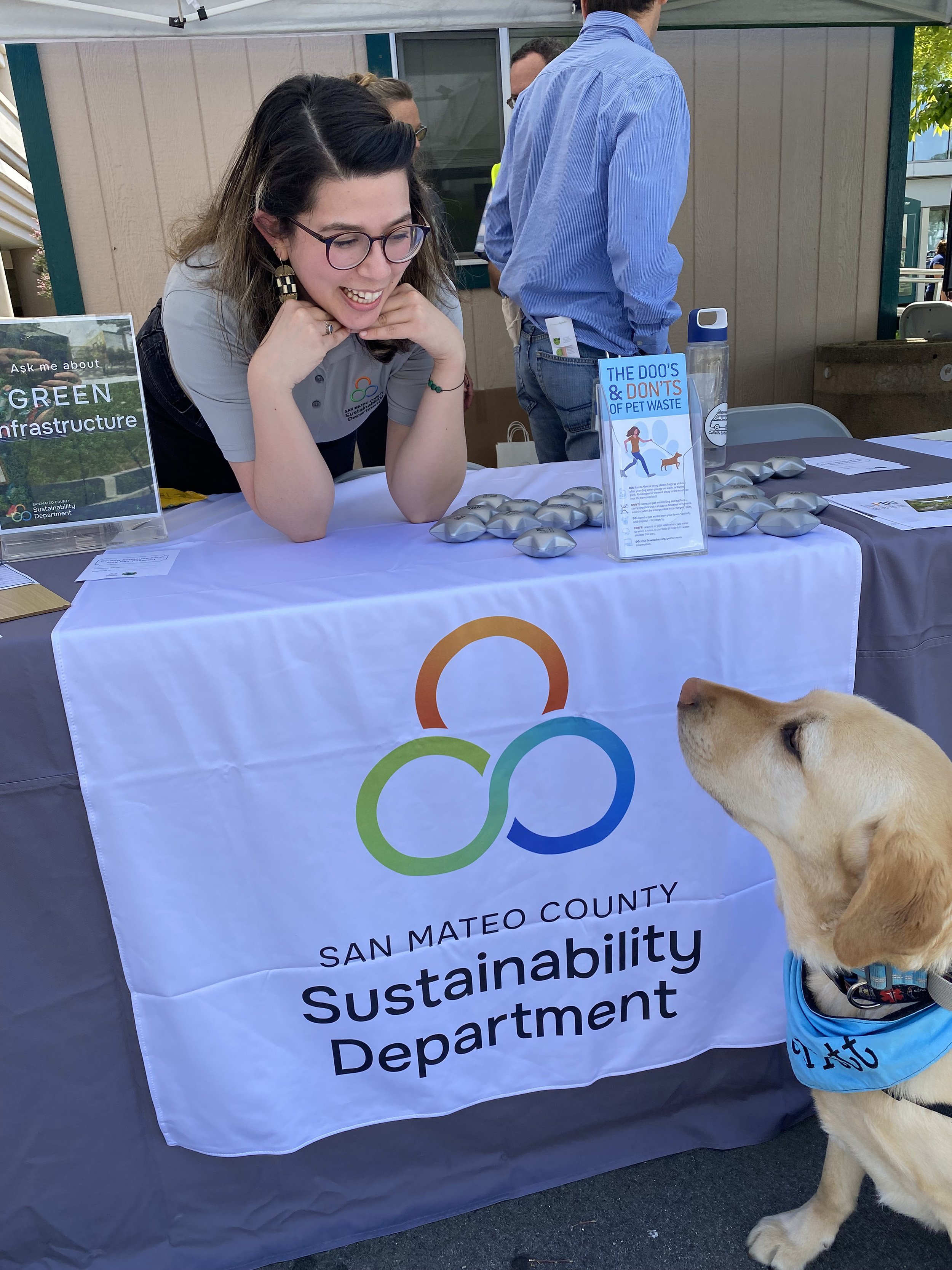 San Mateo County Sustainability Department event booth banner