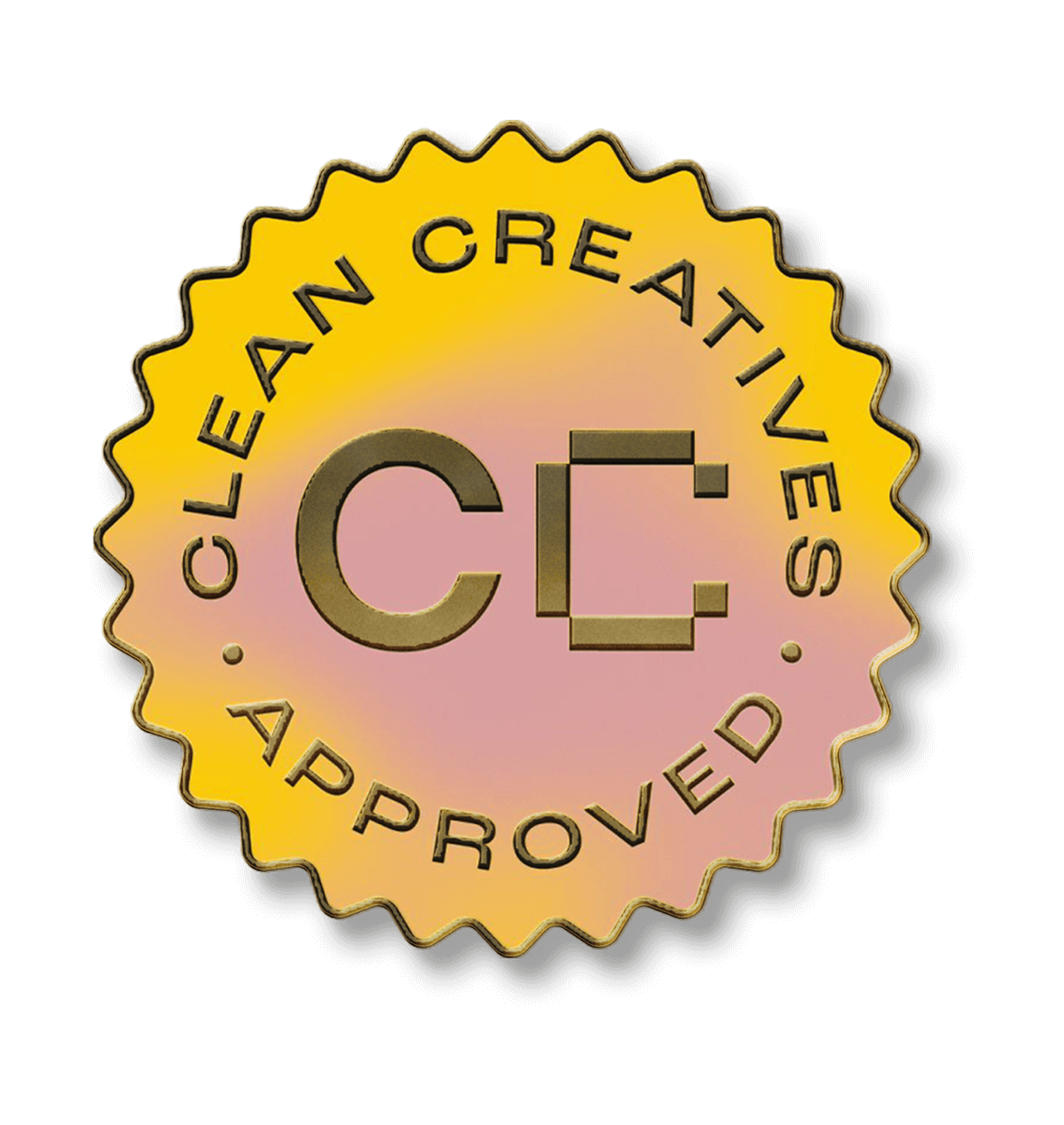 Clean Creatives Approved pin