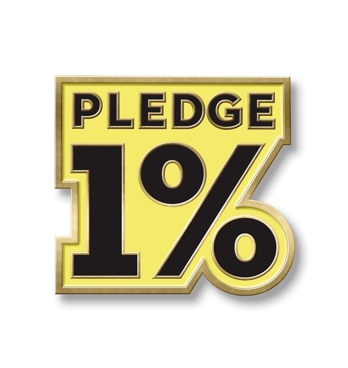 Pledge 1% pin