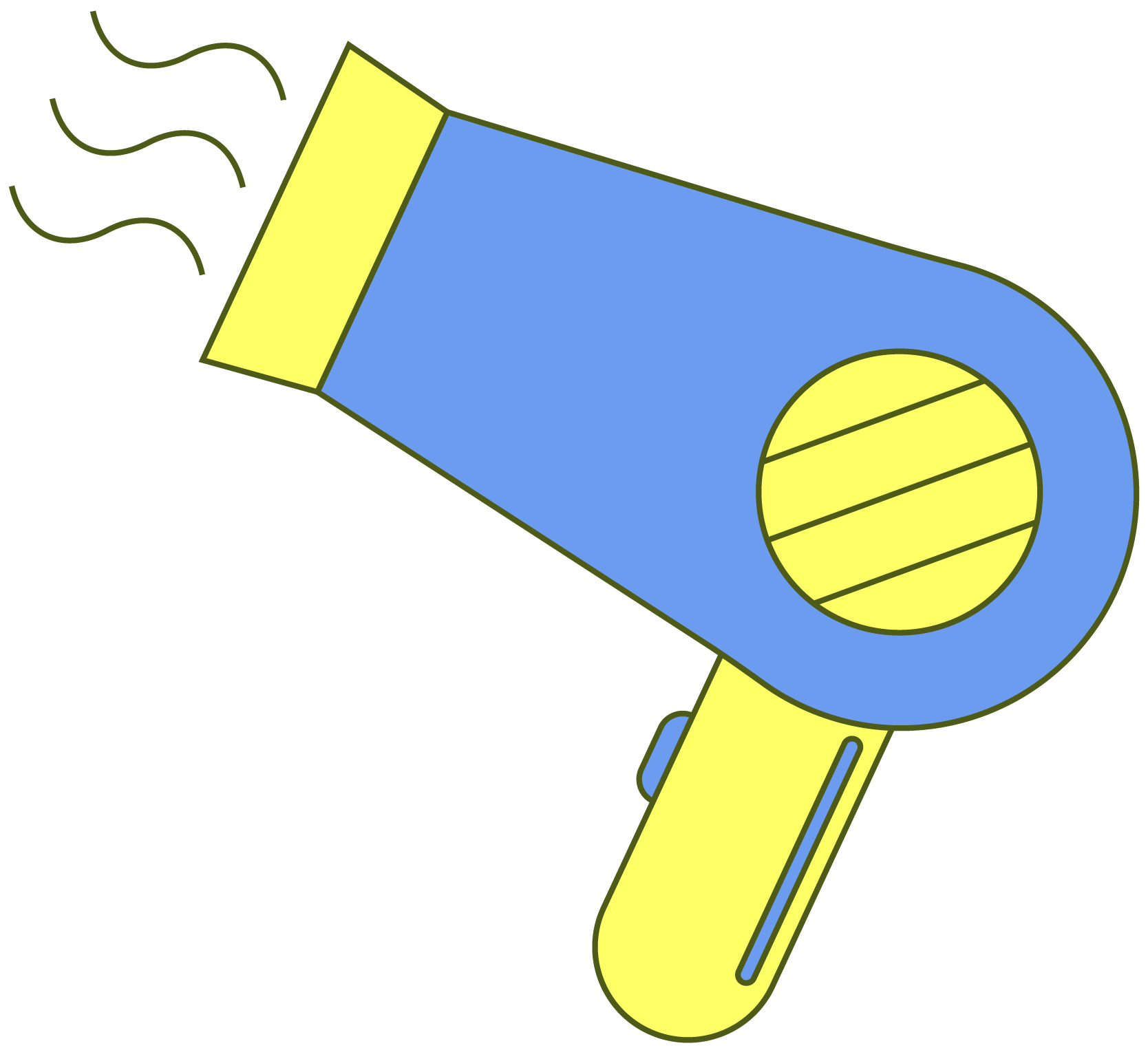 illustration of blow dryer
