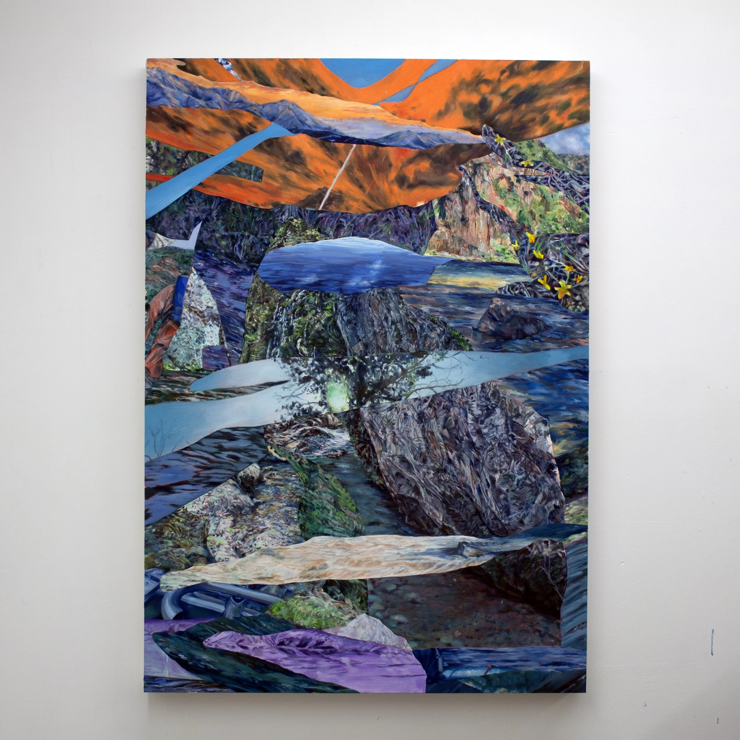"5 Ways to Float" 54 x 38 x 2"