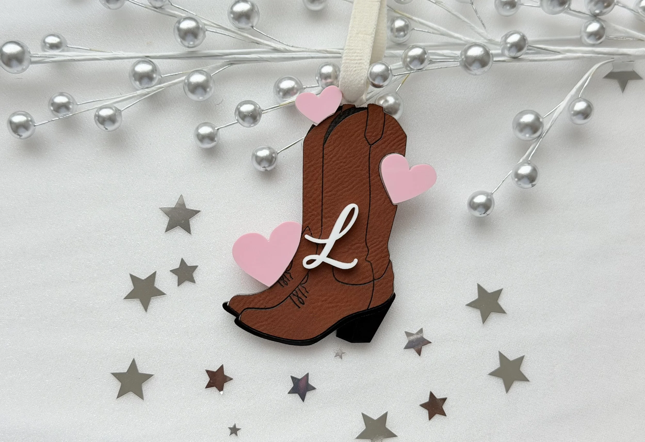 Cowboy Boot Heart Tag