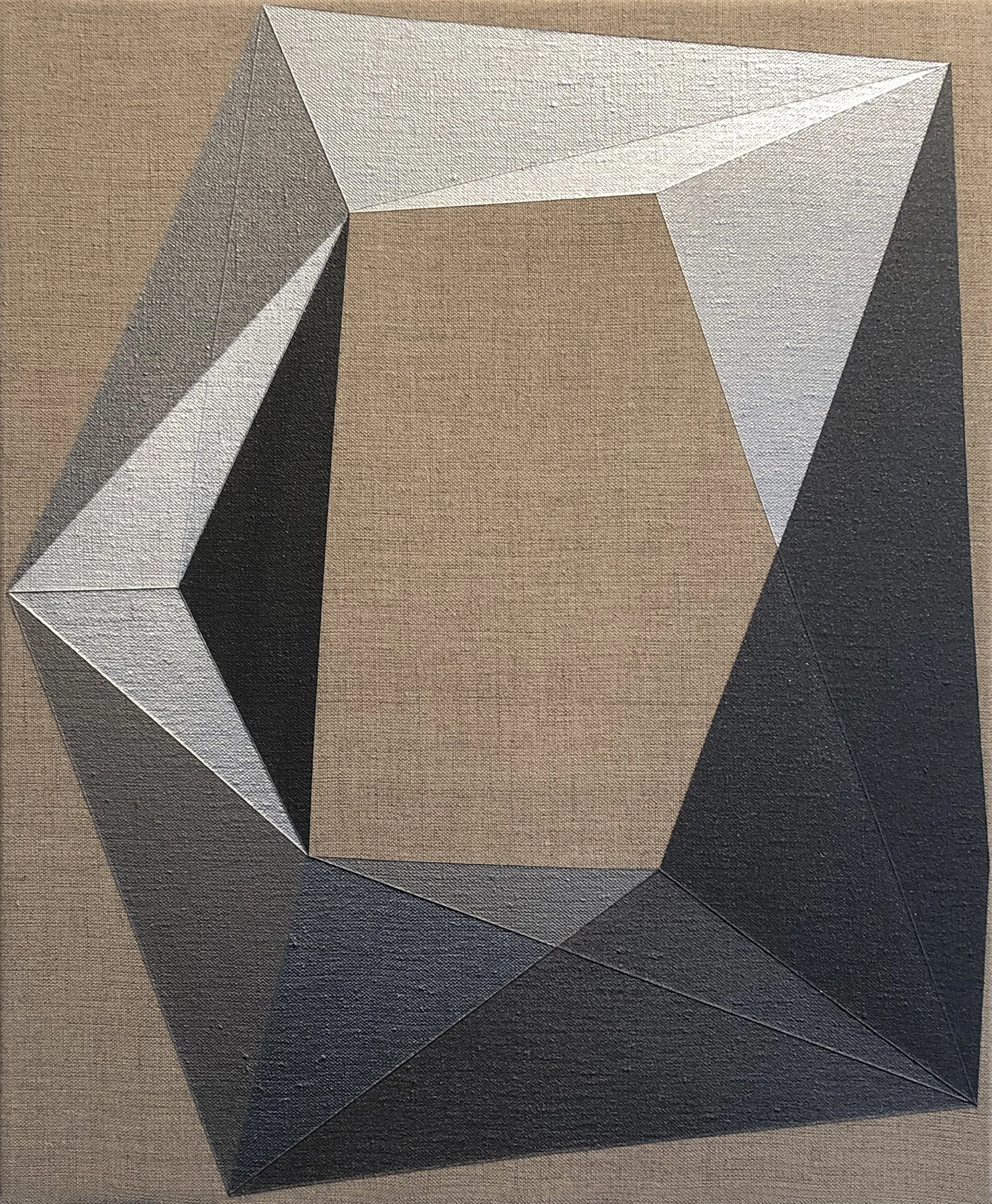 The painting Little Moon by Victoria Haven for PDX Contemporary