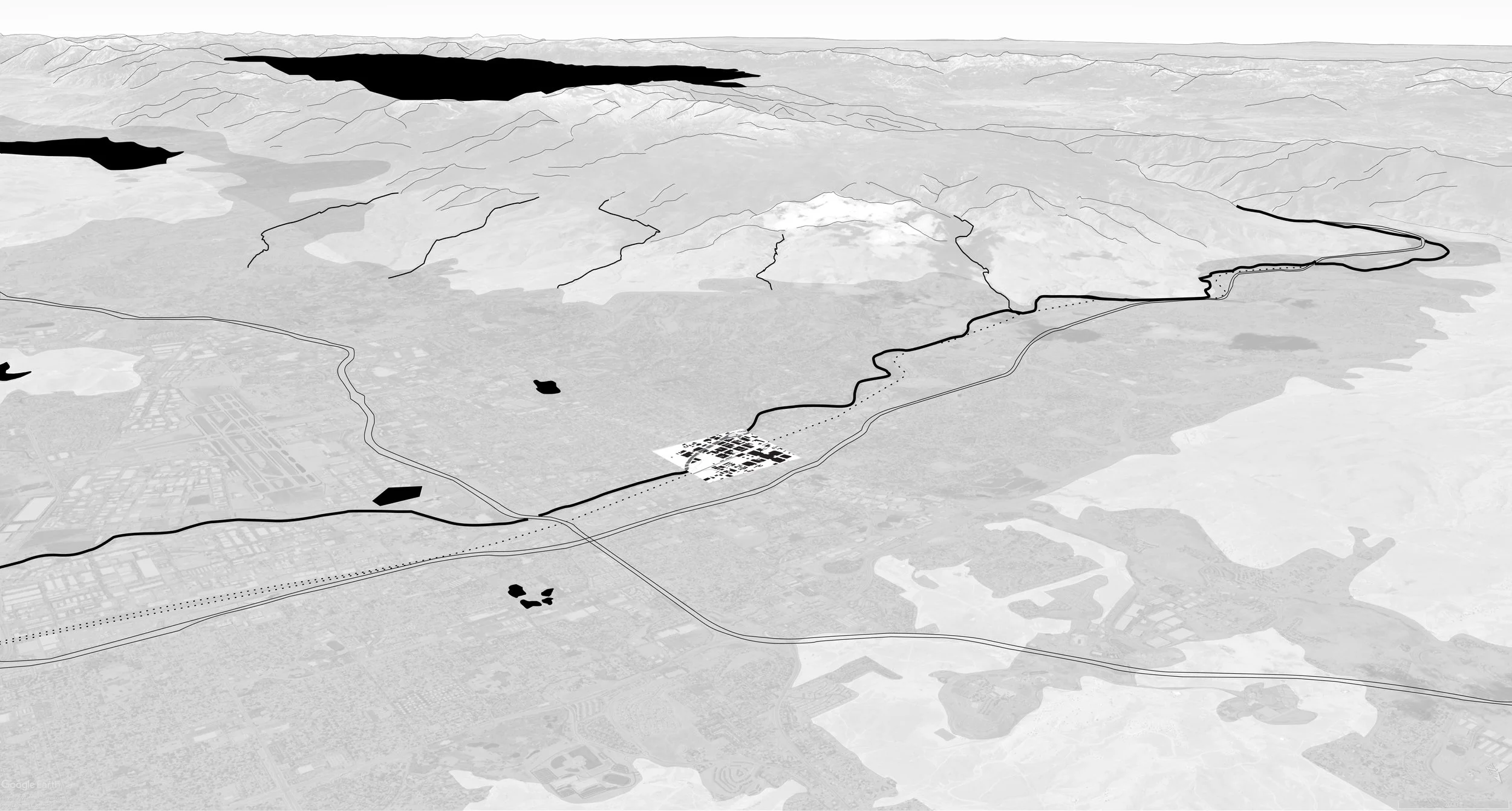 Life on the Frontier of a Megaregion