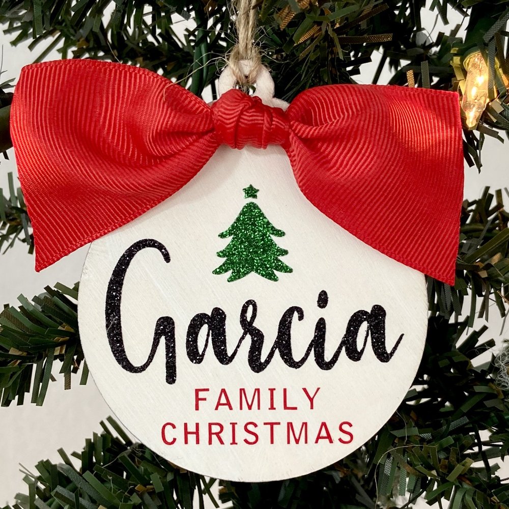 Family Christmas Ornament - Customize — Everyday Embellished