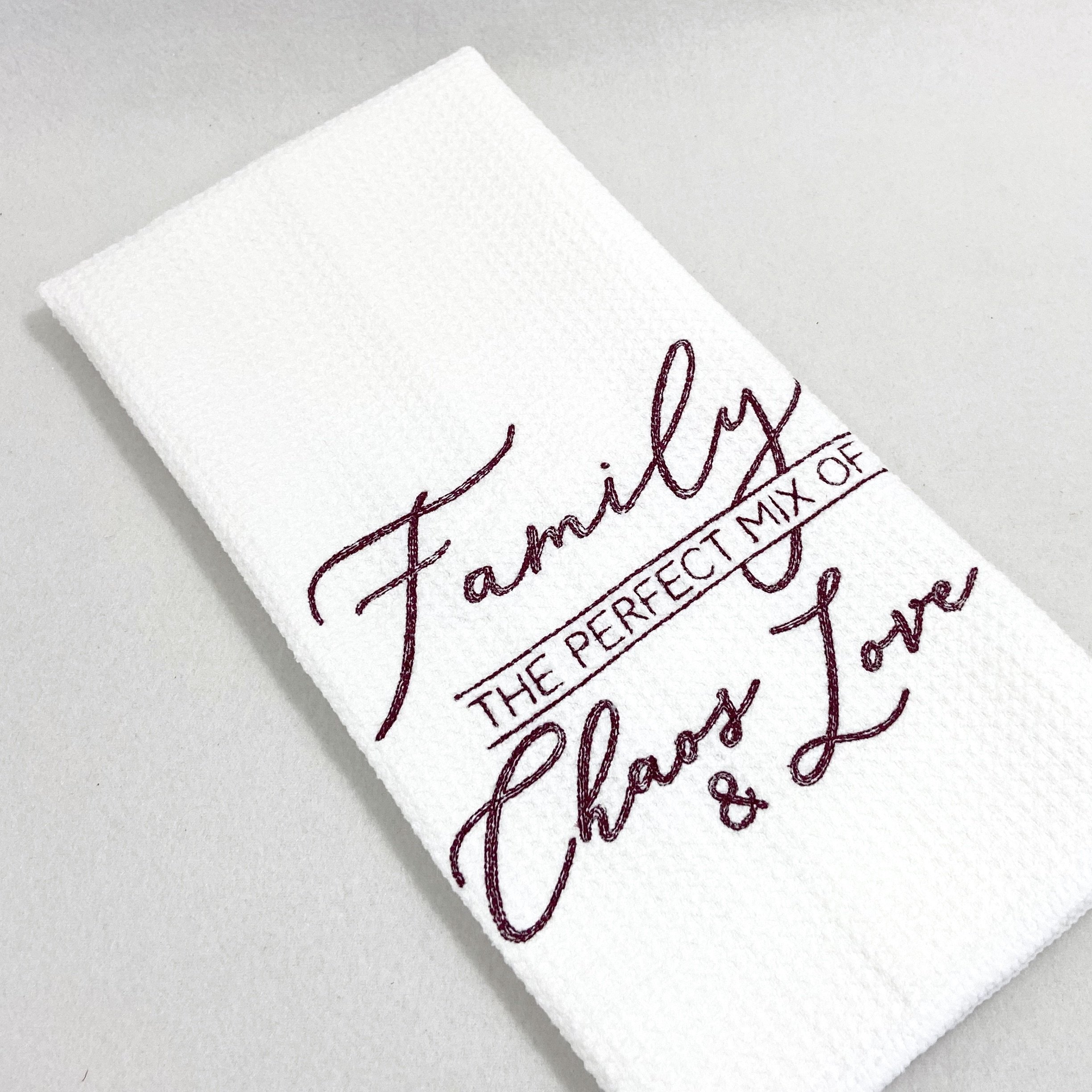 Family The Perfect Mix of Chaos & Love Microfiber Towel