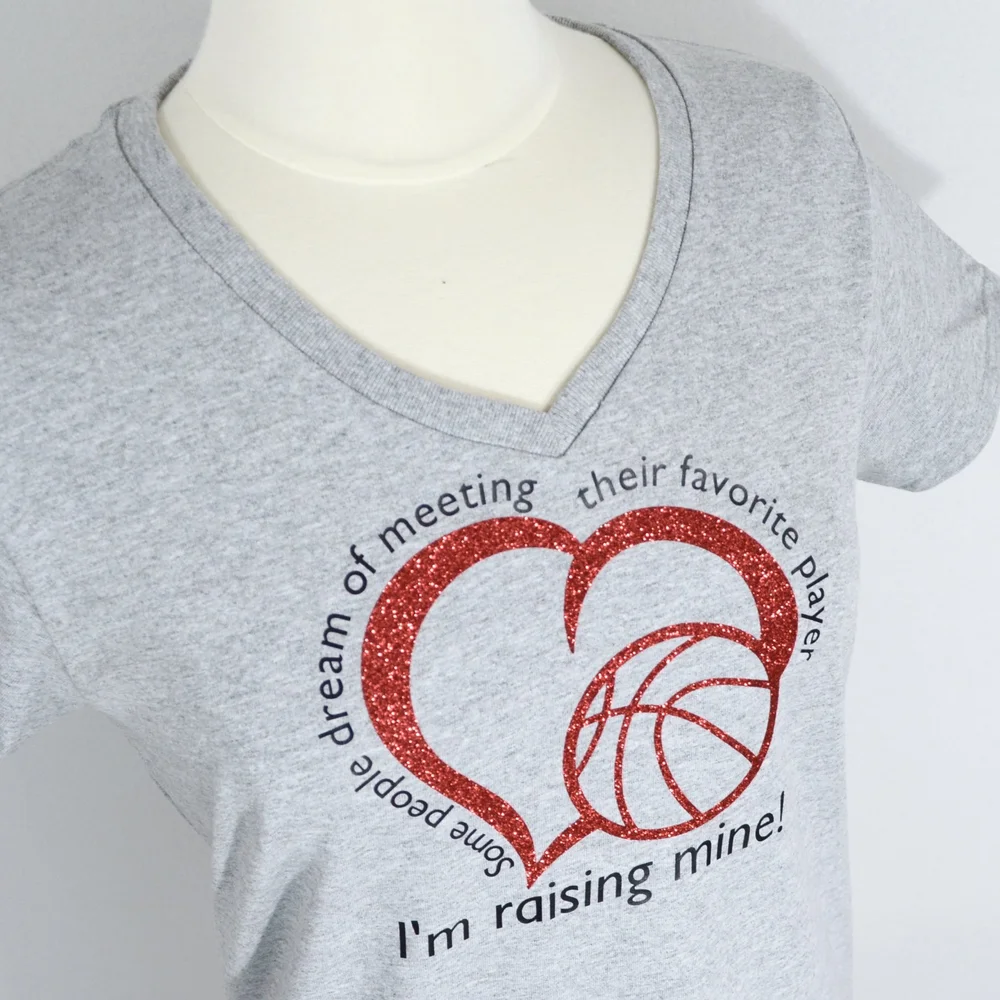 I'm Raising My Favorite Player V-neck Shirt Basketball