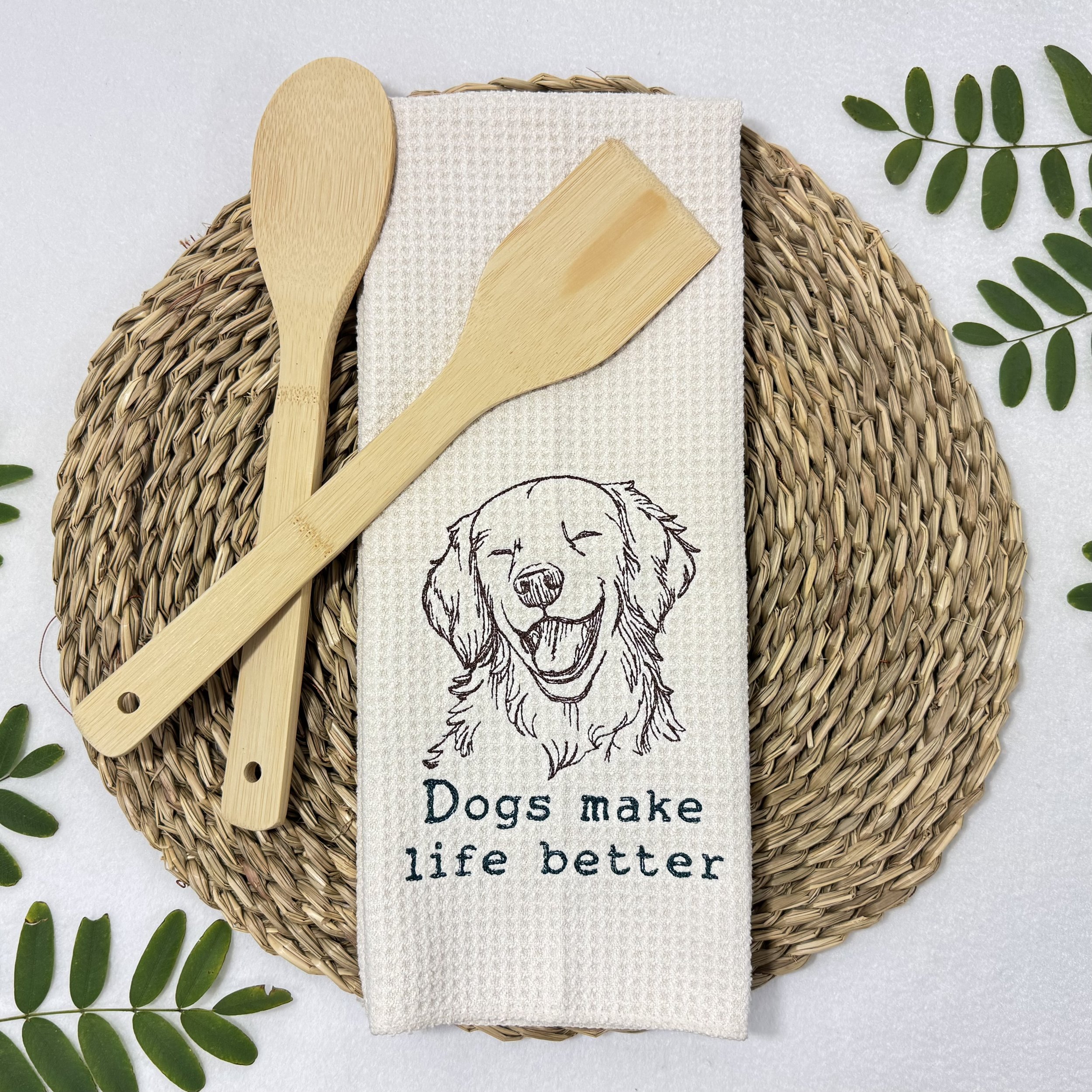 Dogs Make Life Better microfiber kitchen towel.jpeg
