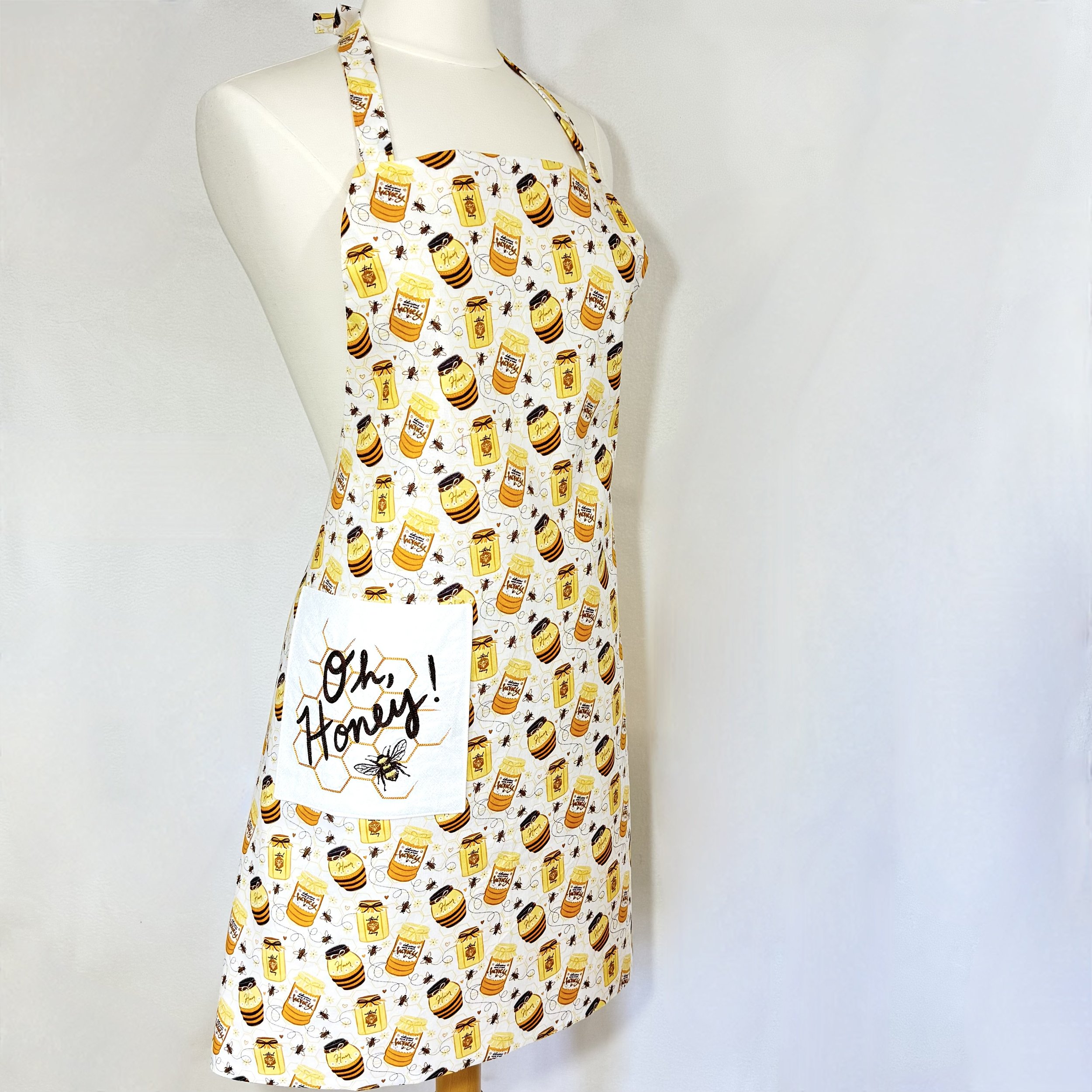 Oh Honey! adult bee apron side.jpeg