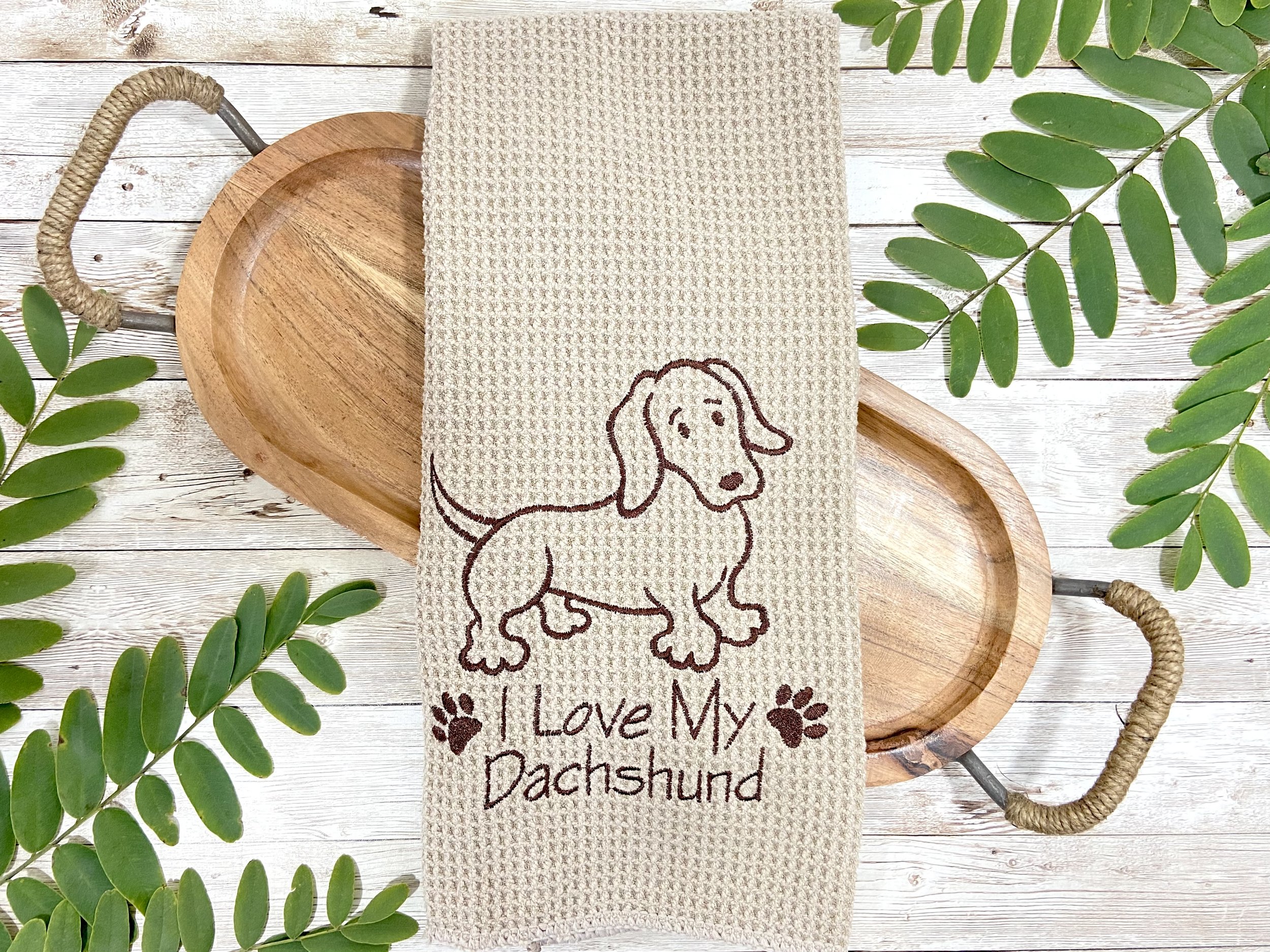 I love my dachshund embroidred hand towel.jpeg
