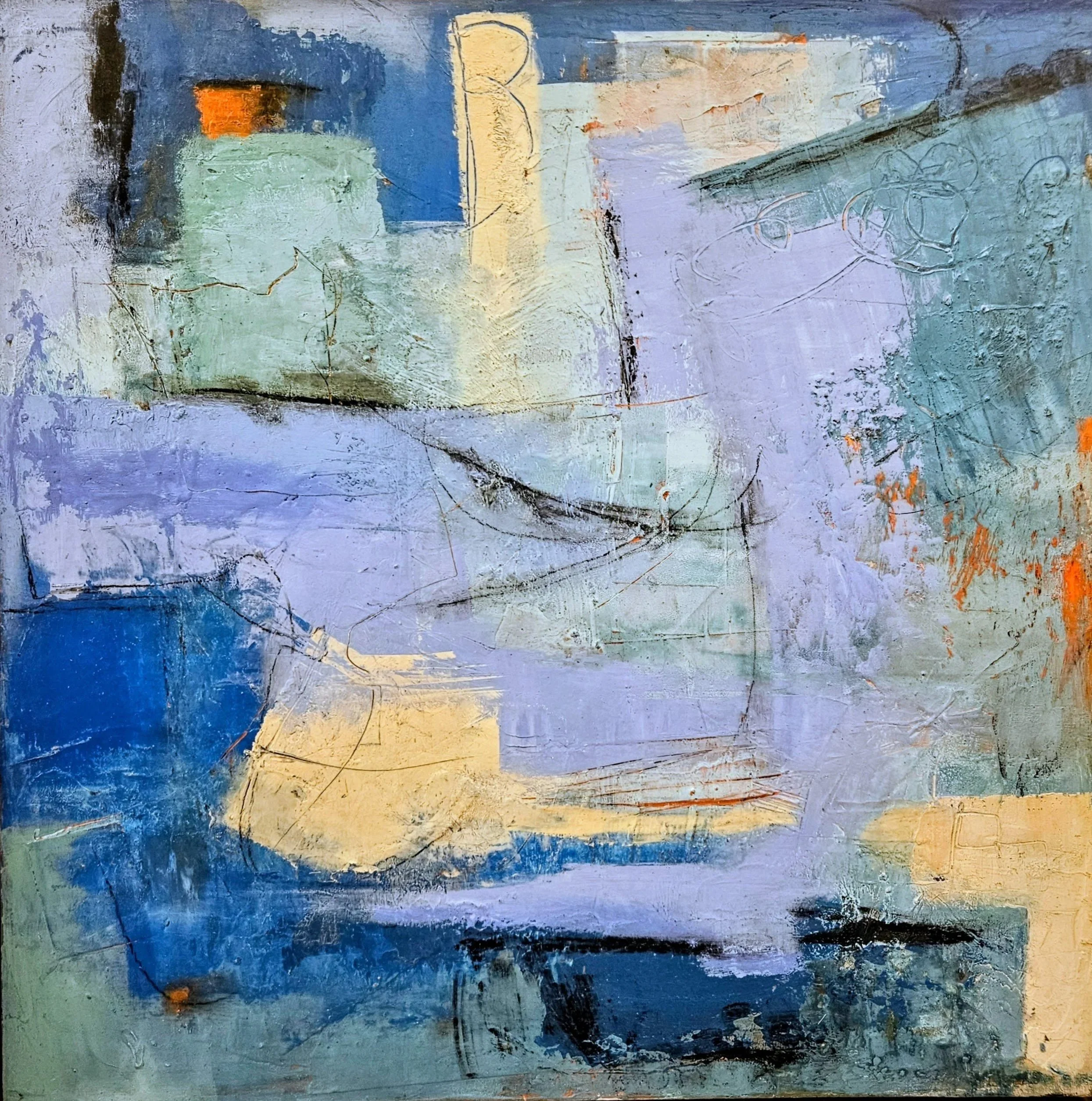 Tidal Forms (framed 21 X 21)