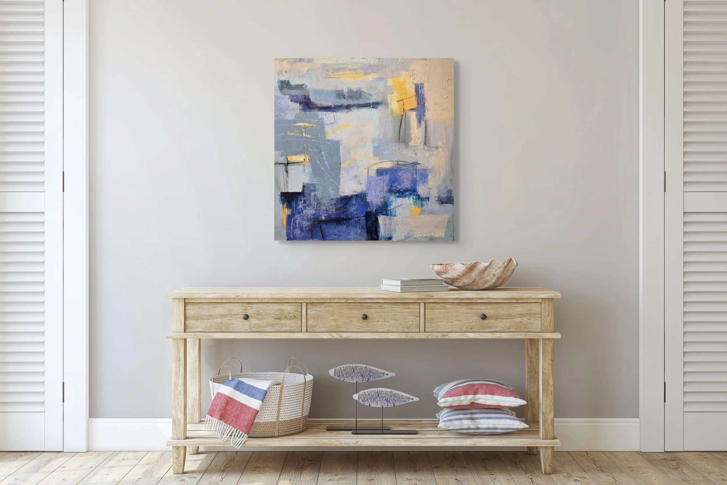 Blue Drift (24 X 24)