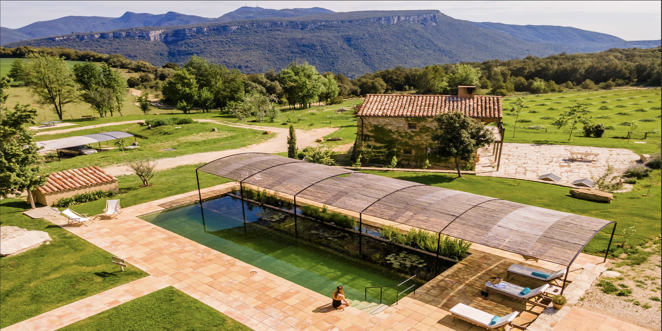  CAN BUCH  is a 100% self-sufficient eco-hotel and spa located in a restored 17th-century farmhouse in Catalonia, Spain. It produces its own renewable energy,  potable water, produce, meats, and liquors.