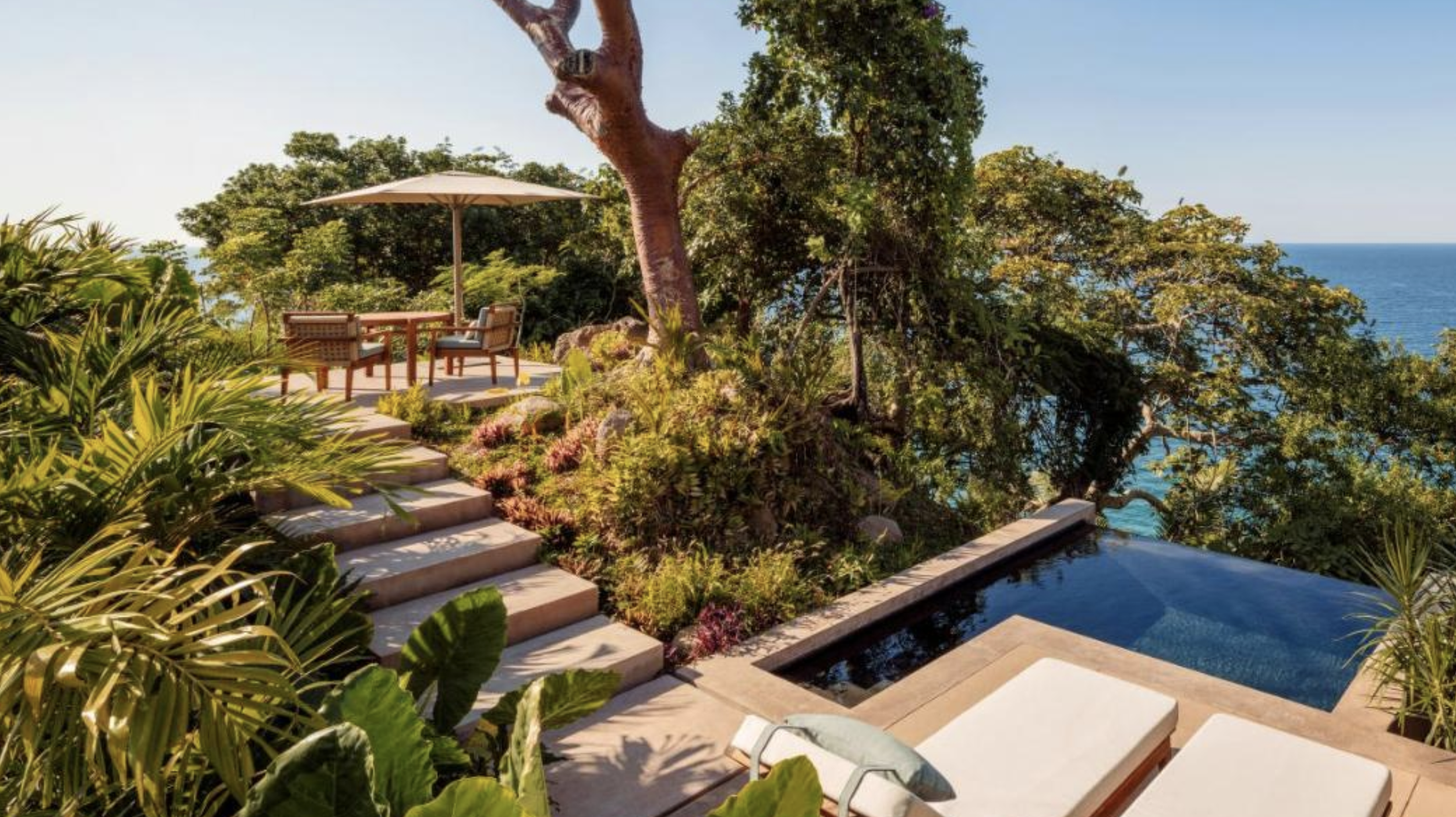  THE ONE&ONLY SPA MANDARINA  is a luxury wellness retreat located on Mexico’s Riviera Nayarit, nestled within a natural volcanic rock garden. It focuses on nature-integrated treatments inspired by Native Huichol practices.