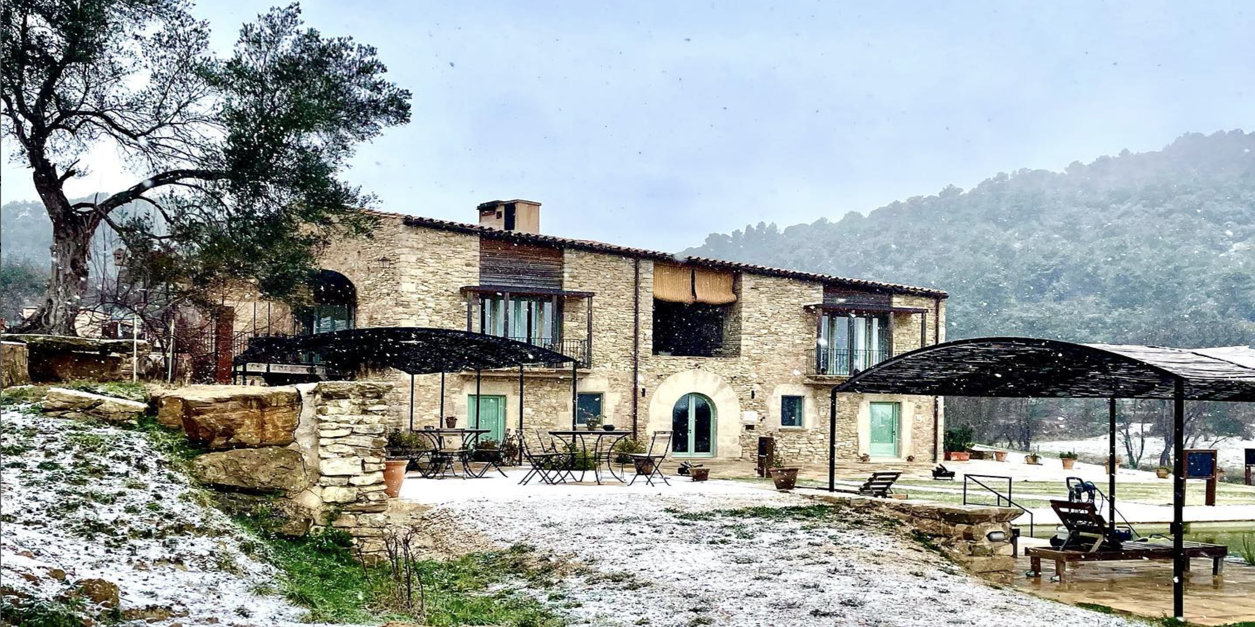  CAN BUCH  is a 100% self-sufficient eco-hotel and spa located in a restored 17th-century farmhouse in Catalonia, Spain. It produces its own renewable energy,  potable water, produce, meats, and liquors.