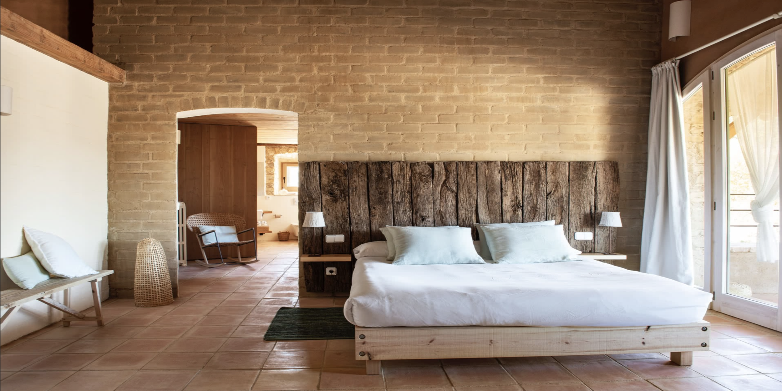  CAN BUCH  is a 100% self-sufficient eco-hotel and spa located in a restored 17th-century farmhouse in Catalonia, Spain. It runs entirely on renewable energy and harvested rainwater.