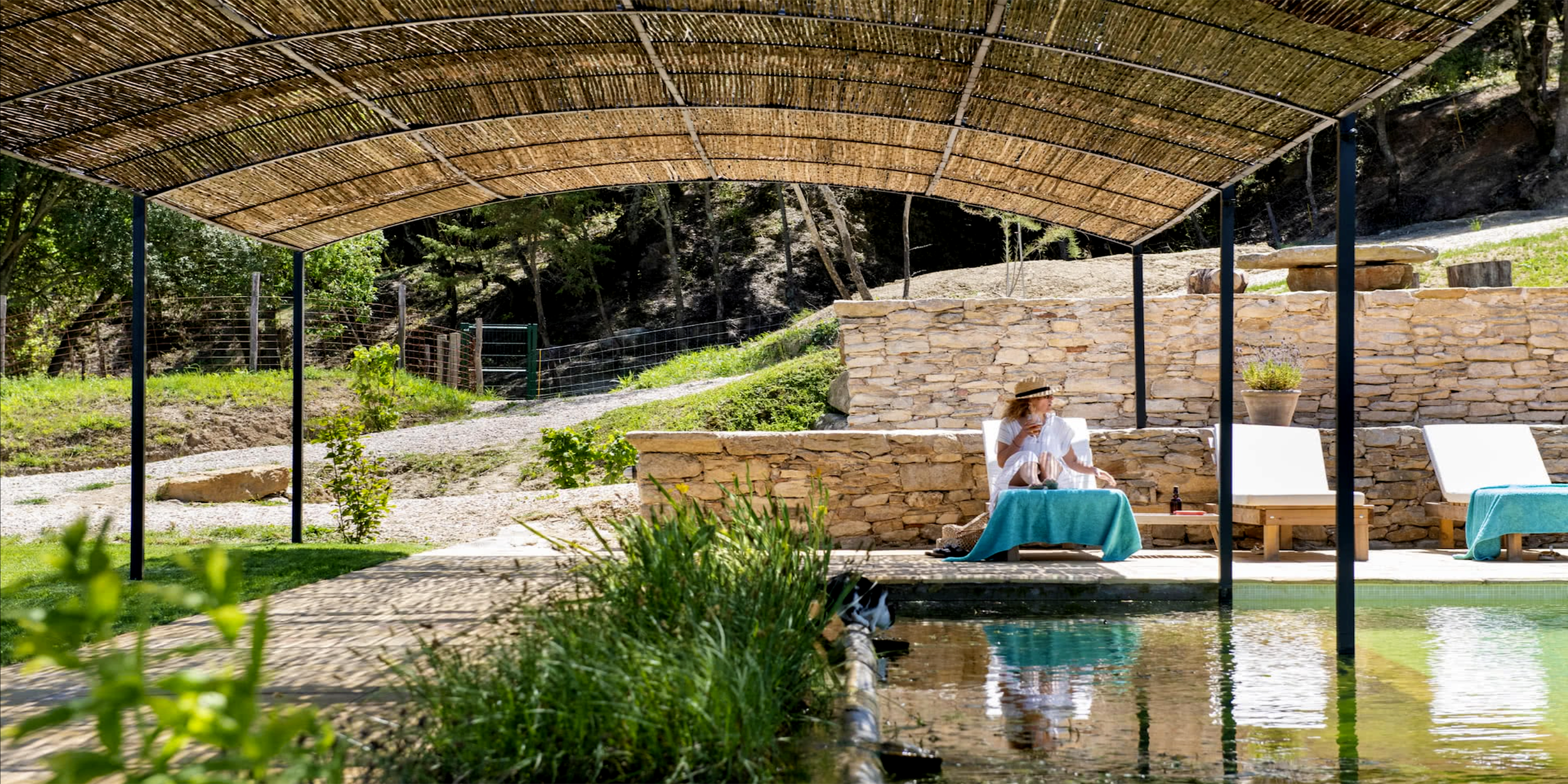  CAN BUCH  is a 100% self-sufficient eco-hotel and spa located in a restored 17th-century farmhouse in Catalonia, Spain. It runs entirely on renewable energy and harvested rainwater.