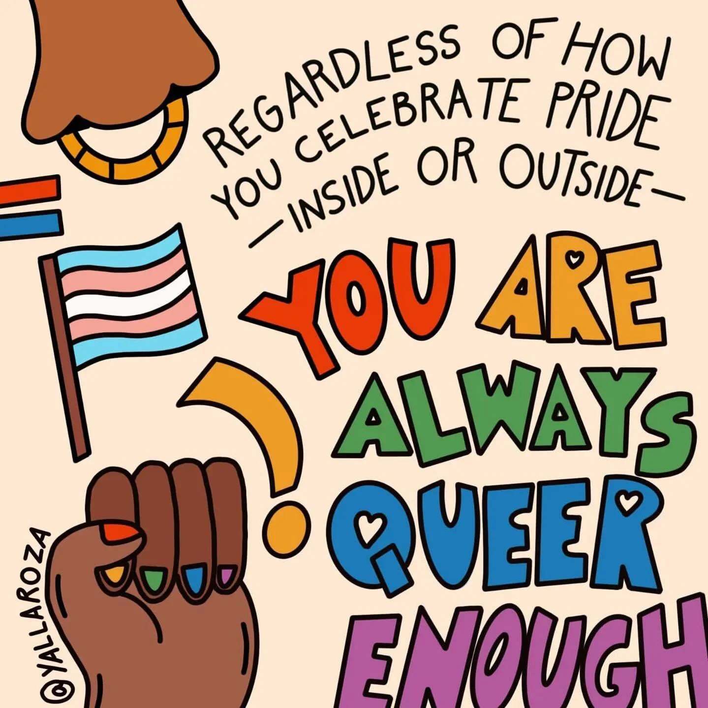 Happy Pride Babes! 
As a queer who claimed their identity in their mid 30s, I intimately know the struggle of questioning my queerness. I know now there were lots of systems of oppression set up to aid in my struggle. Not anymore! I&rsquo;m here, I&r