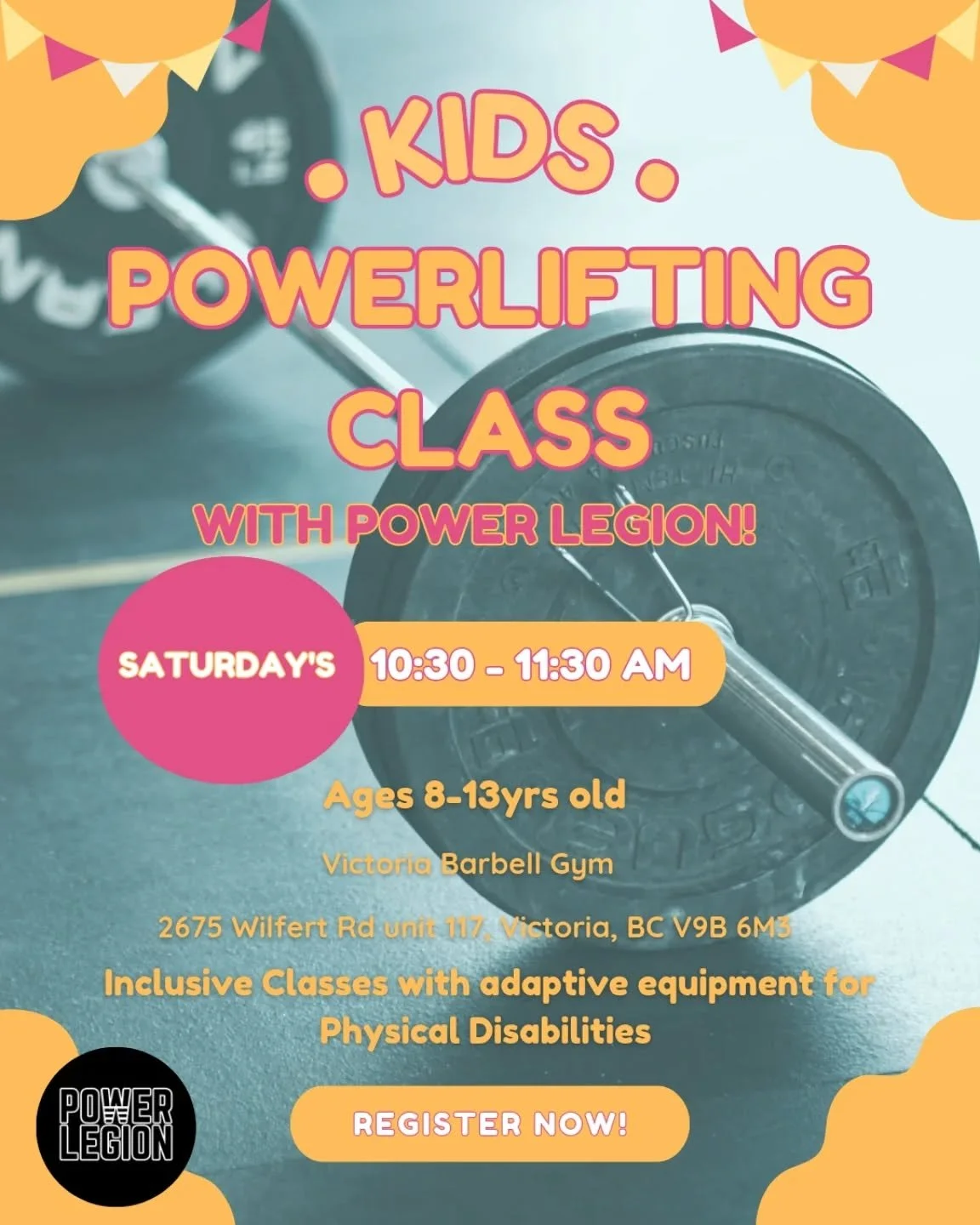 9 Week Summer Kids Program! Limited spots. 

First class is on July 5th @10:30am at Victoria Barbell Gym