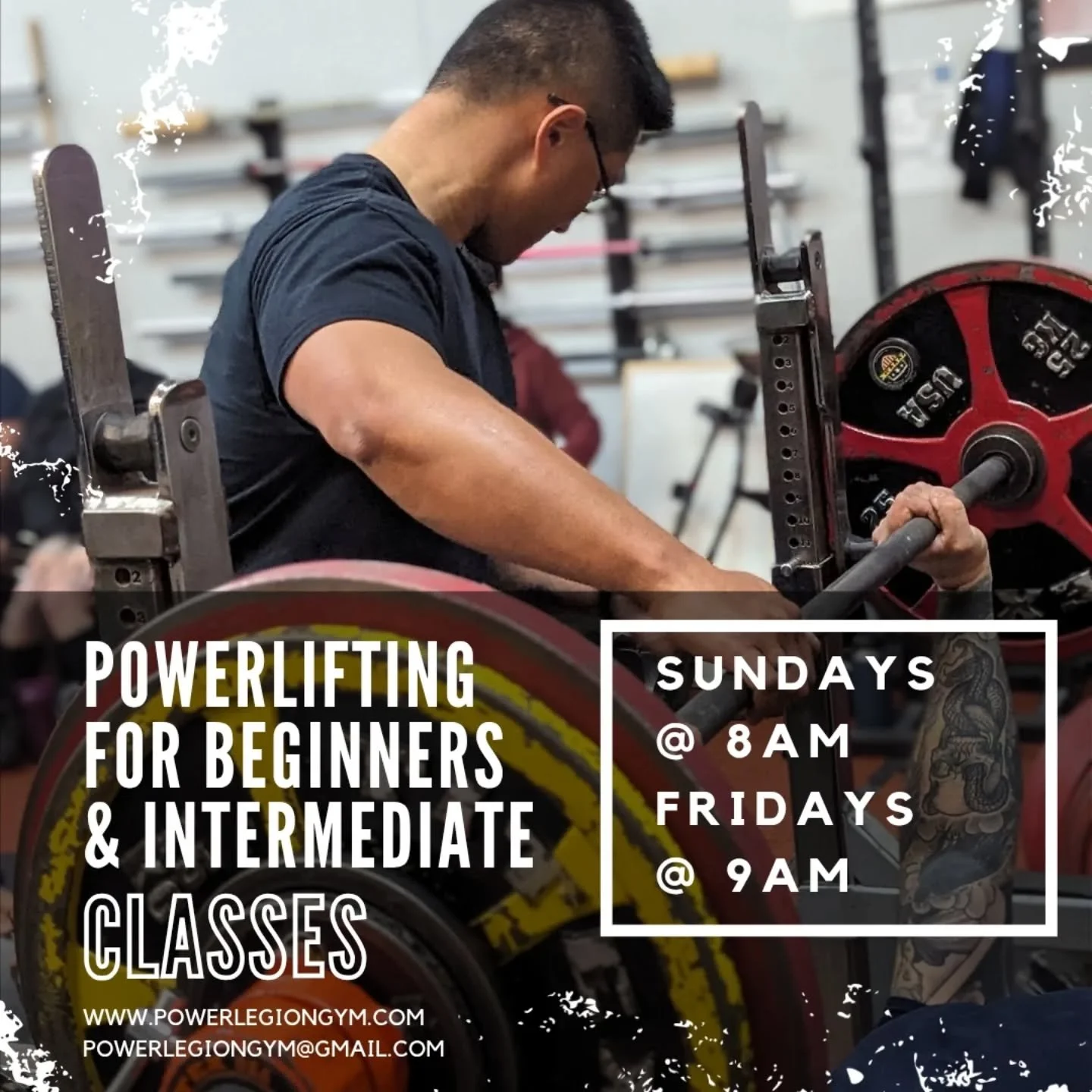 New Summer Class times for Coach Doug's #Powerlifting Classes! Stay cool &amp; train before the heat 😎