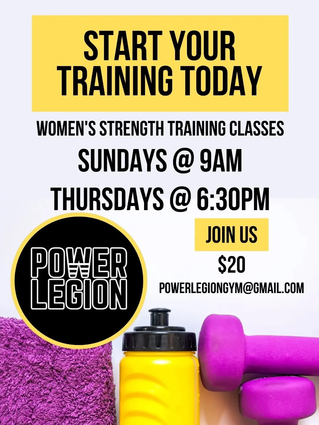 New Class times! Join Coach Brooklyn on Thursdays &amp; Sundays for her strength training class.

Looking for a badass group of people to train with? Your search ends here!

Message us / Email us to register for your first class today!

#Strength #Wo