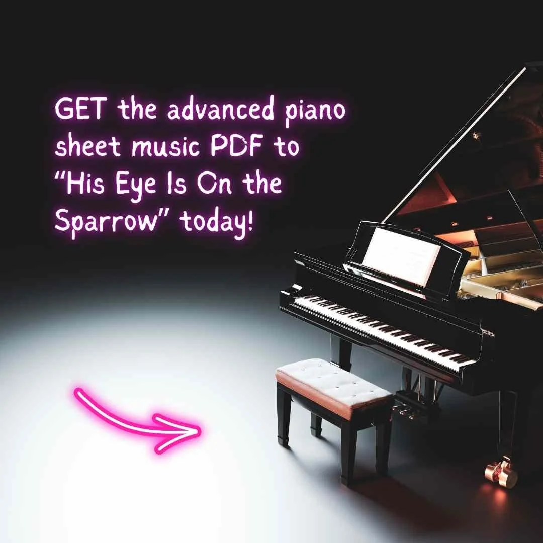 his eye is on the sparrow tchaikovsky song of the lark piano medley classical arrangement church prelude offertory postlude sheet music raluca bojor
