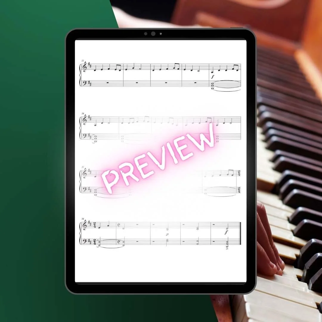 christmas carols french piano duet four hands arrangement sheet music il est ne le divin enfant raluca bojor download holiday performance recital repertoire ensemble