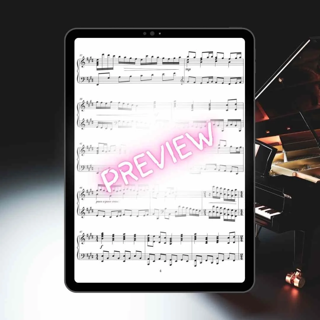 church piano medley arrangement sheet music prelude offertory postlude all things bright and beautiful hymn classical antonio vivaldi la primavera spring arranged raluca bojor