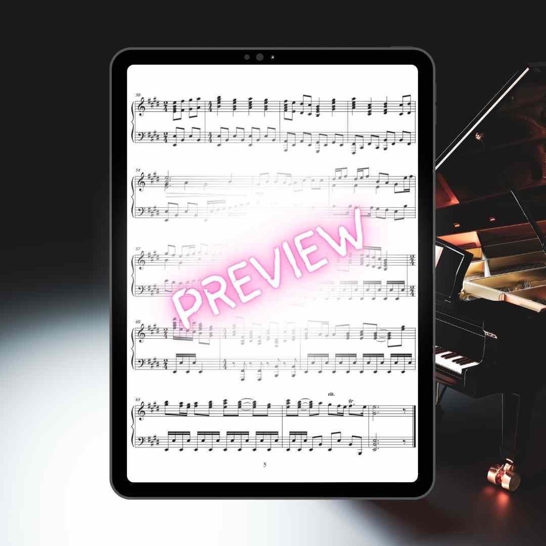 church piano medley arrangement sheet music prelude offertory postlude all things bright and beautiful hymn classical antonio vivaldi la primavera spring arranged raluca bojor