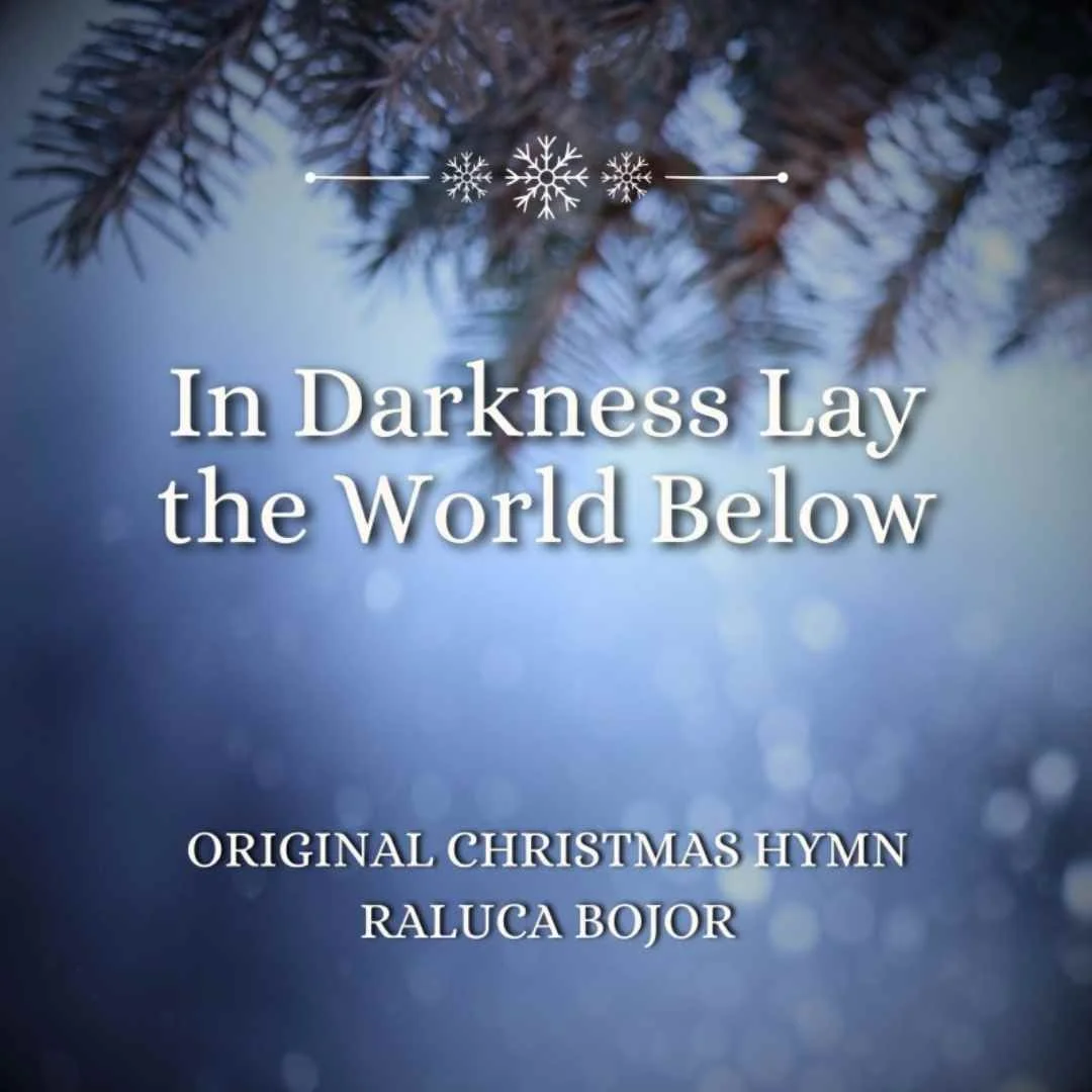 in darkness lay the world below christmas carol hymn modern raluca bojor church congregational satb incarnation jesus christ holiday sheet music hymnal lead sheet