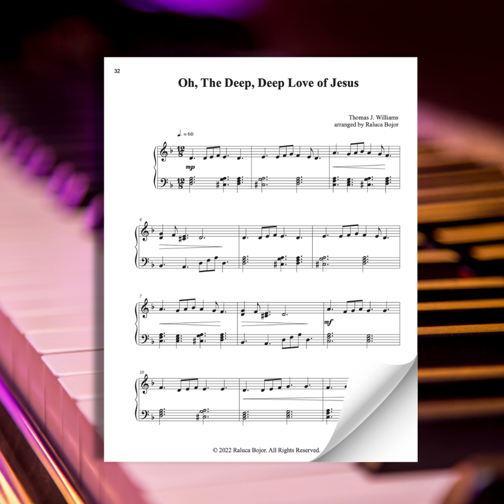 easy early intermediate piano hymn arrangements piano lessons student teacher church raluca bojor sheet music