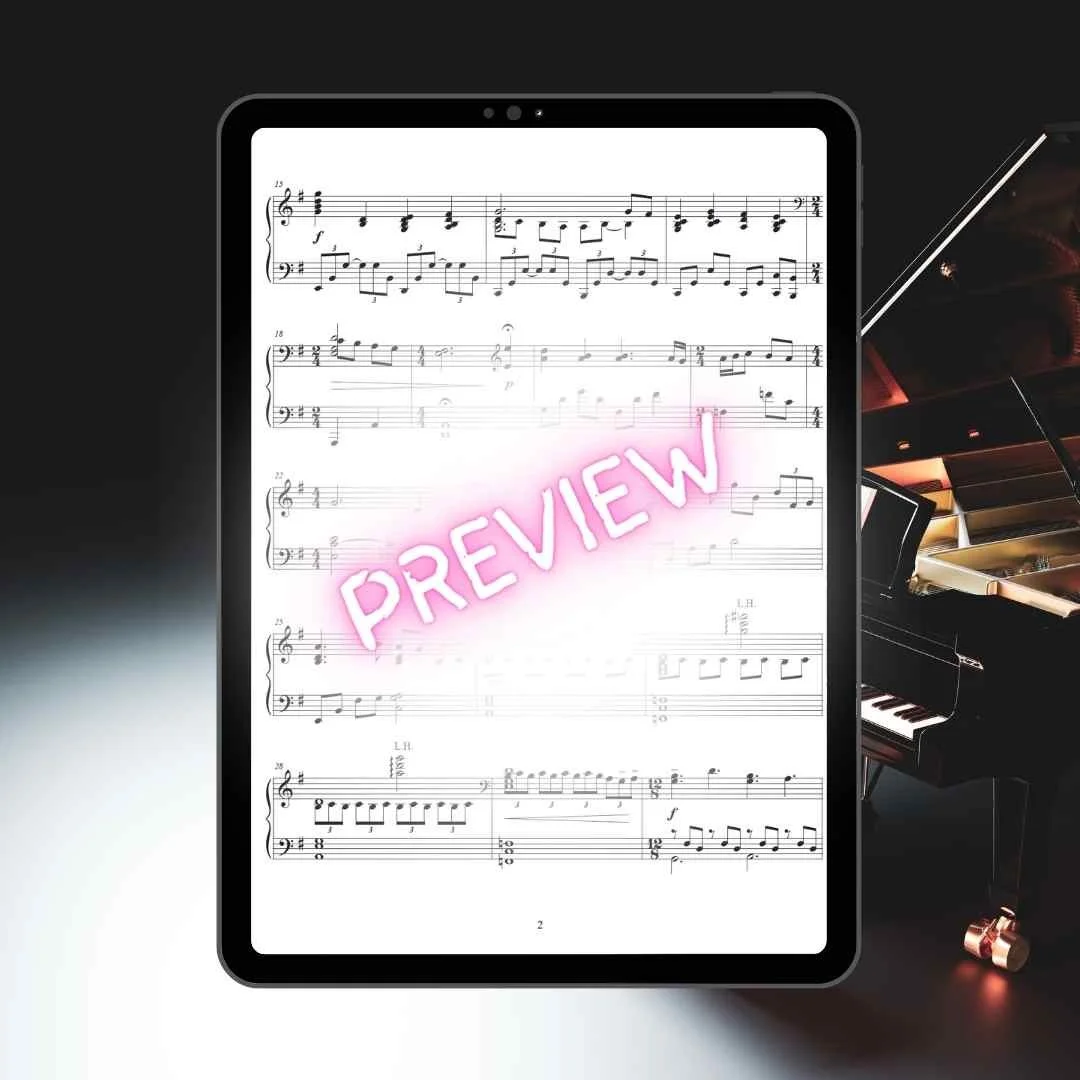 church hymn piano arrangement sheet music pdf this is my father's world raluca bojor prelude offertory postlude