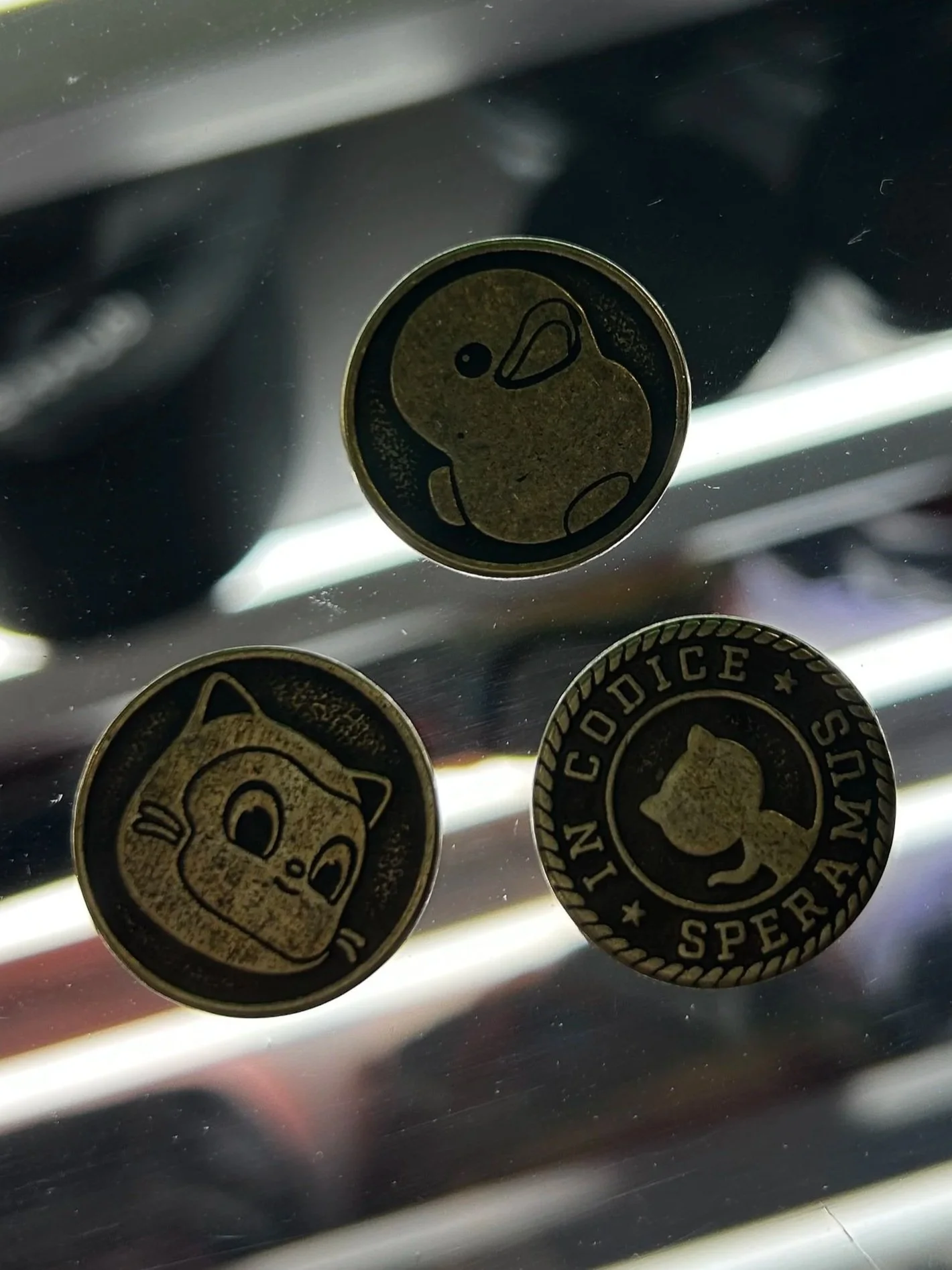 GitHub-branded tokens to play in our arcade-themed booth