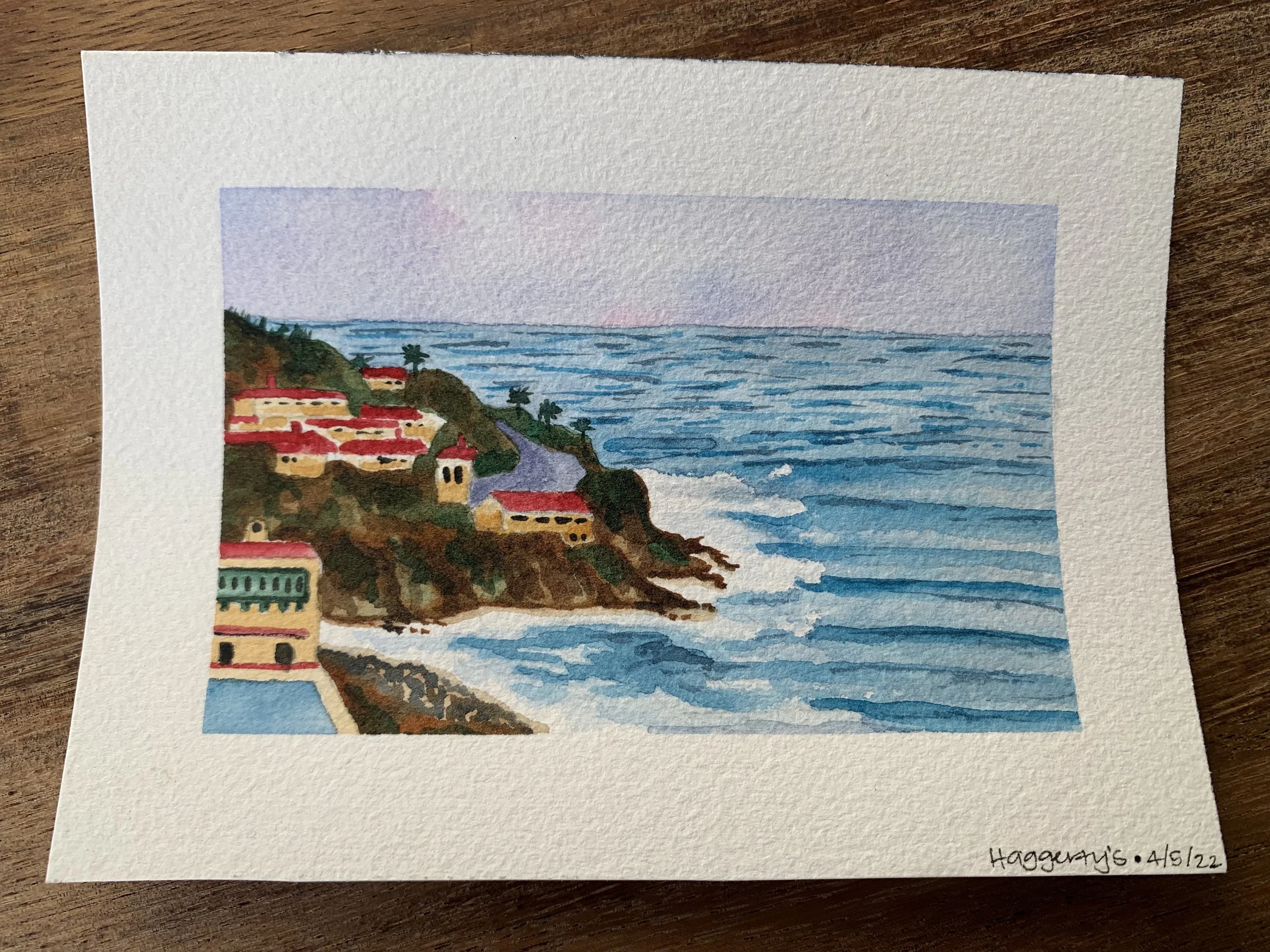 Haggerty's - sketched & painted in watercolor by Laura