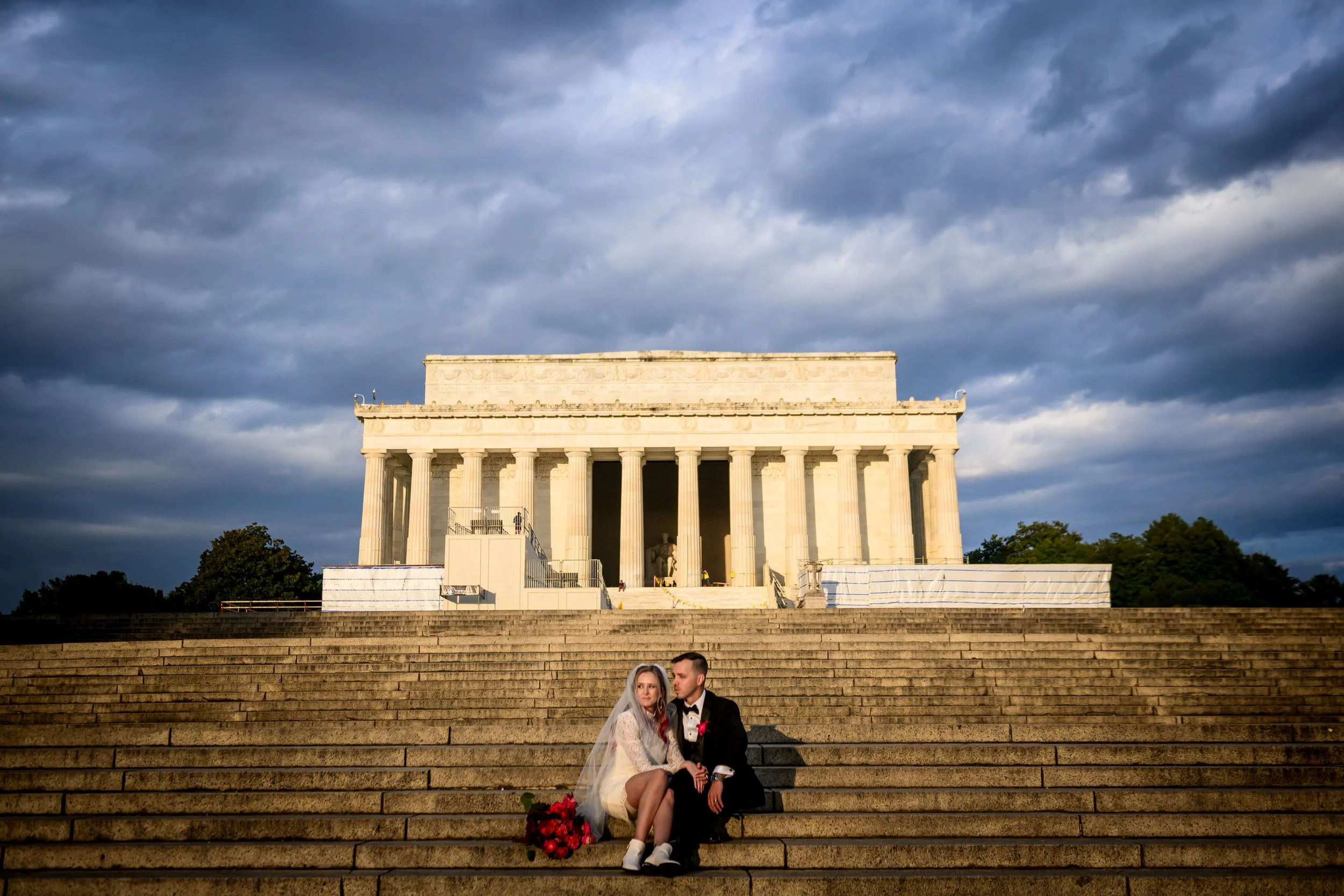 DC War Memorial Sunrise Elopement
